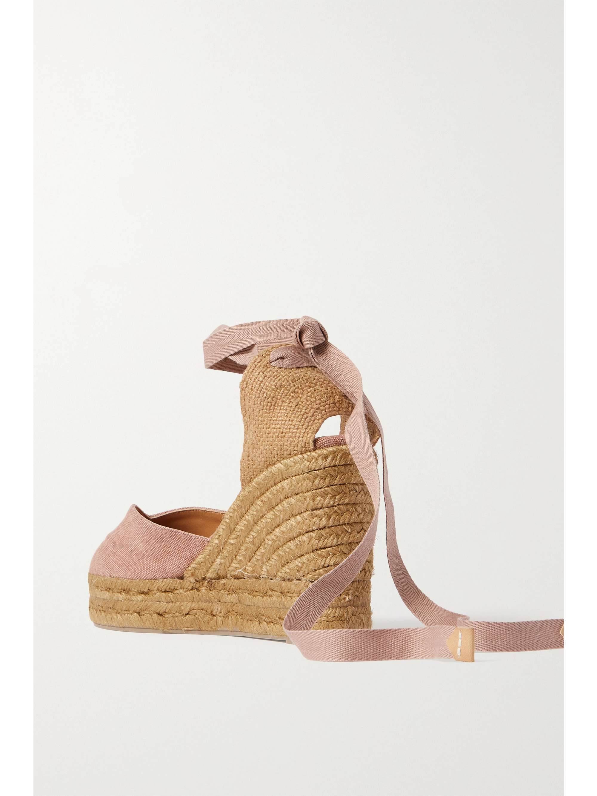 CASTAÑER Chiara 80 canvas wedge espadrilles