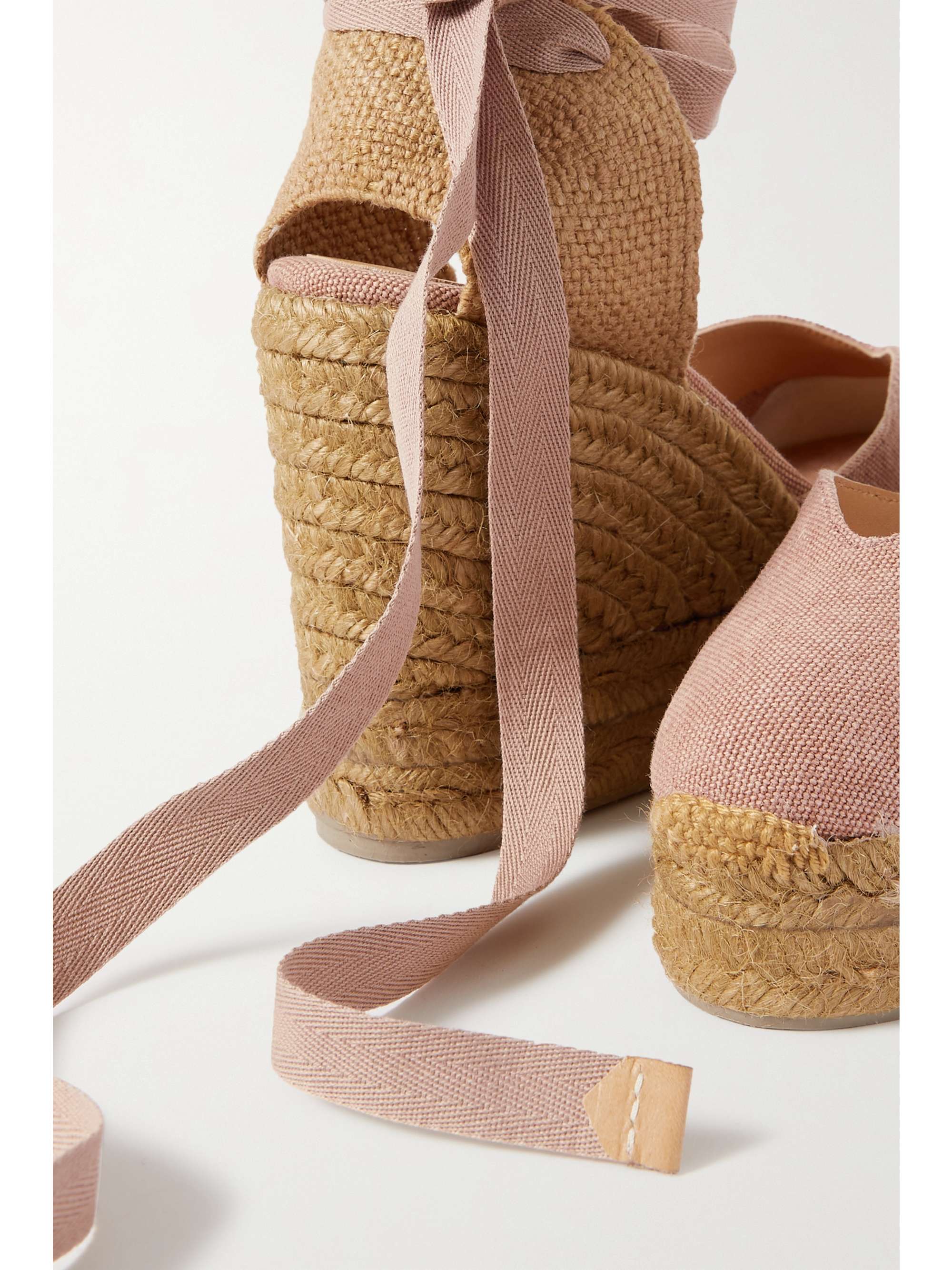 CASTAÑER Chiara 80 canvas wedge espadrilles