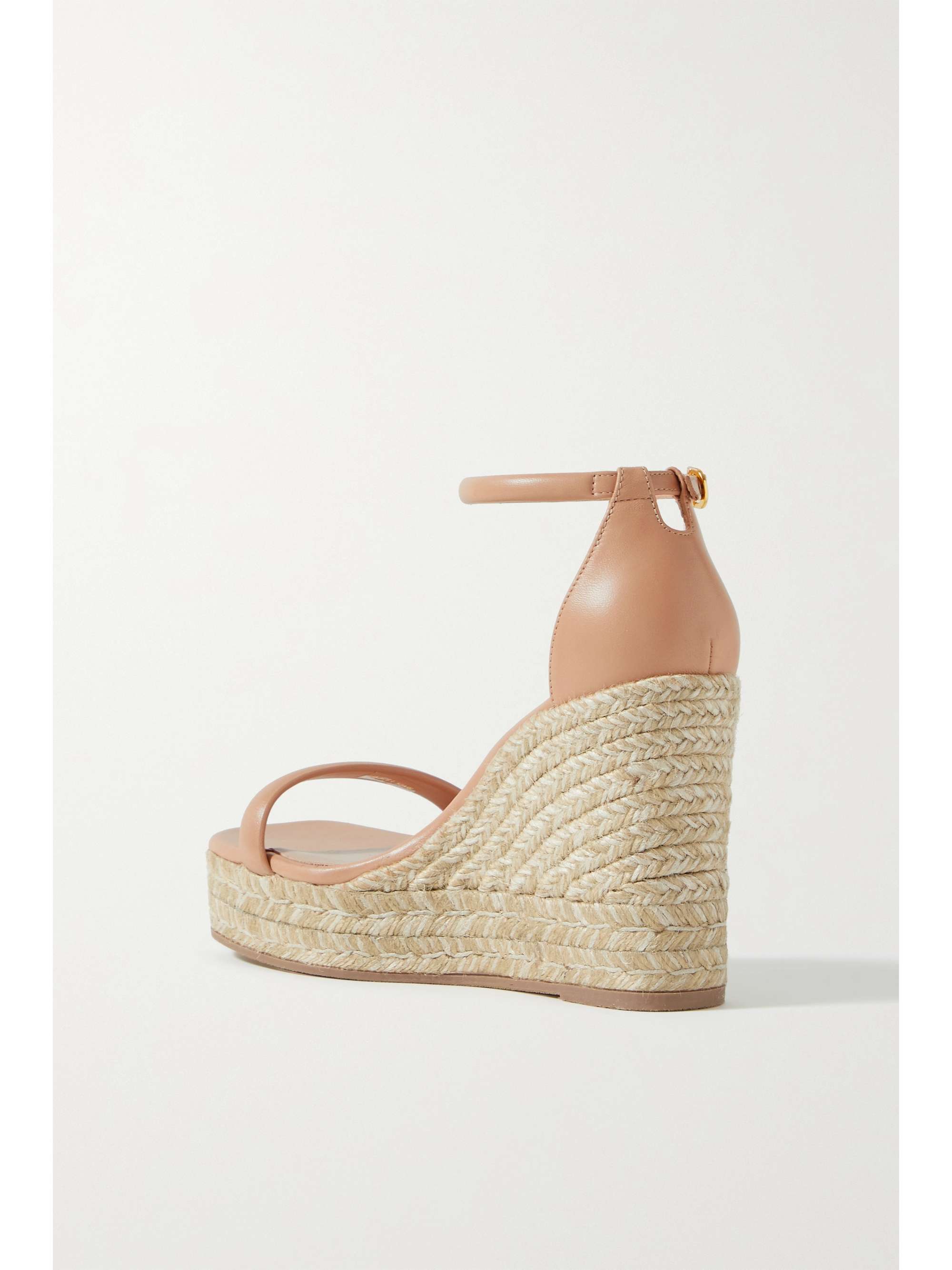 stuart weitzman nude wedges