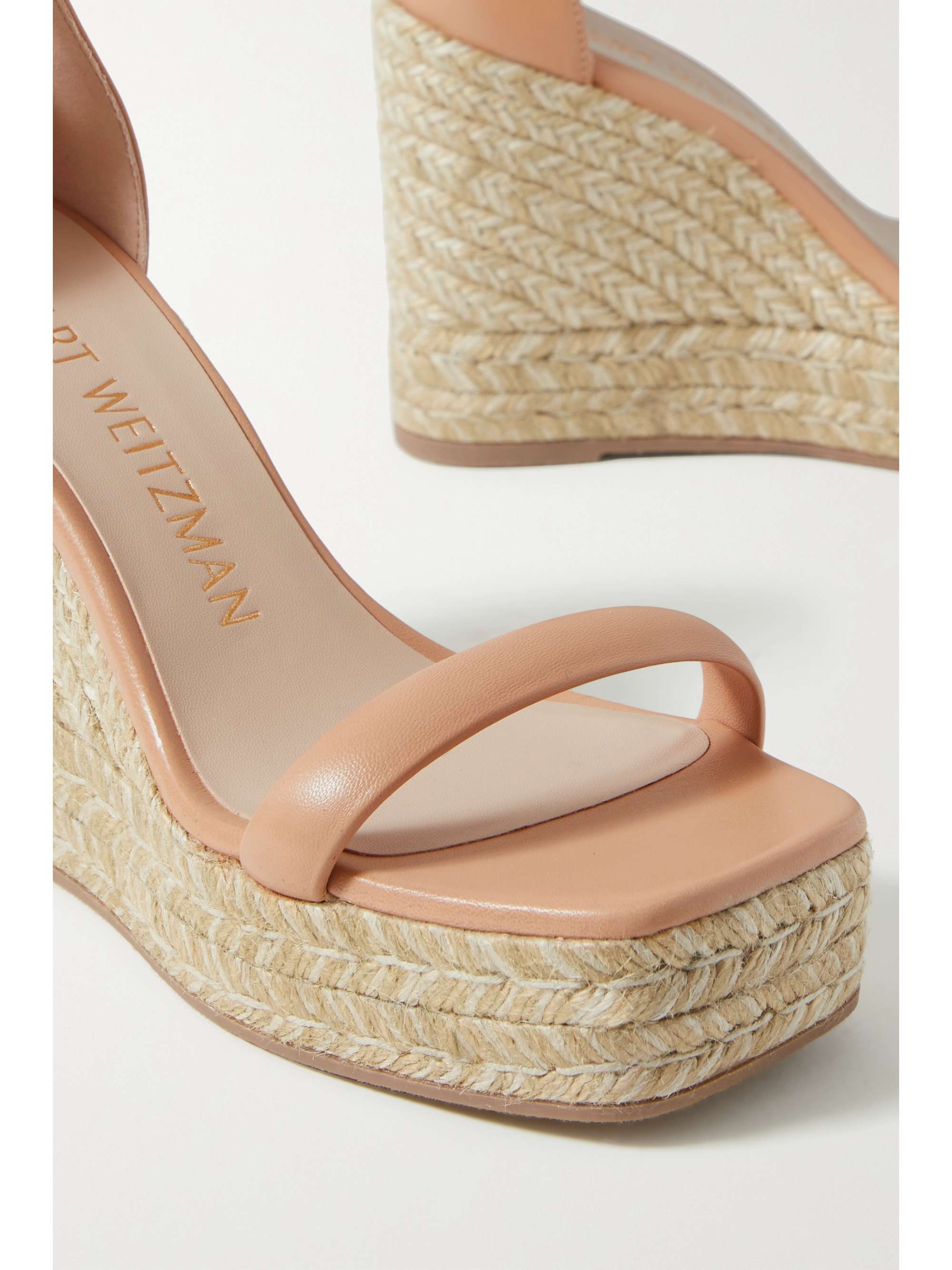 stuart weitzman nude wedges