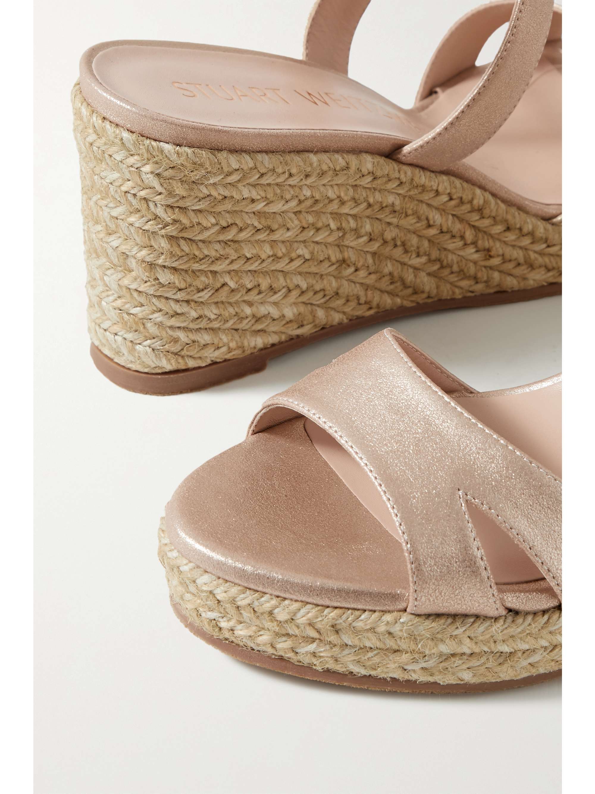 stuart weitzman taborah leather wedge espadrille