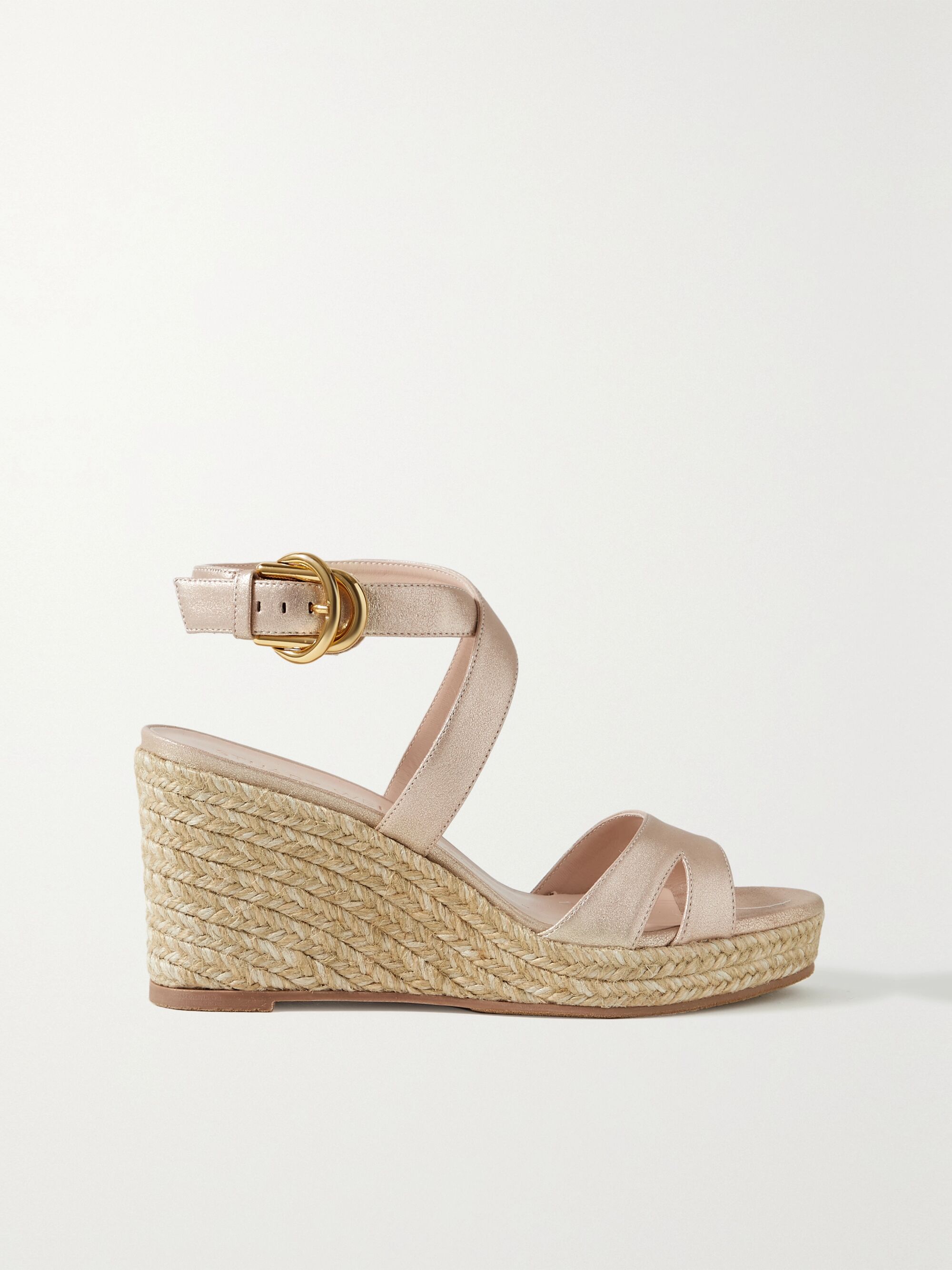 Stuart weitzman gold wedges Clearance