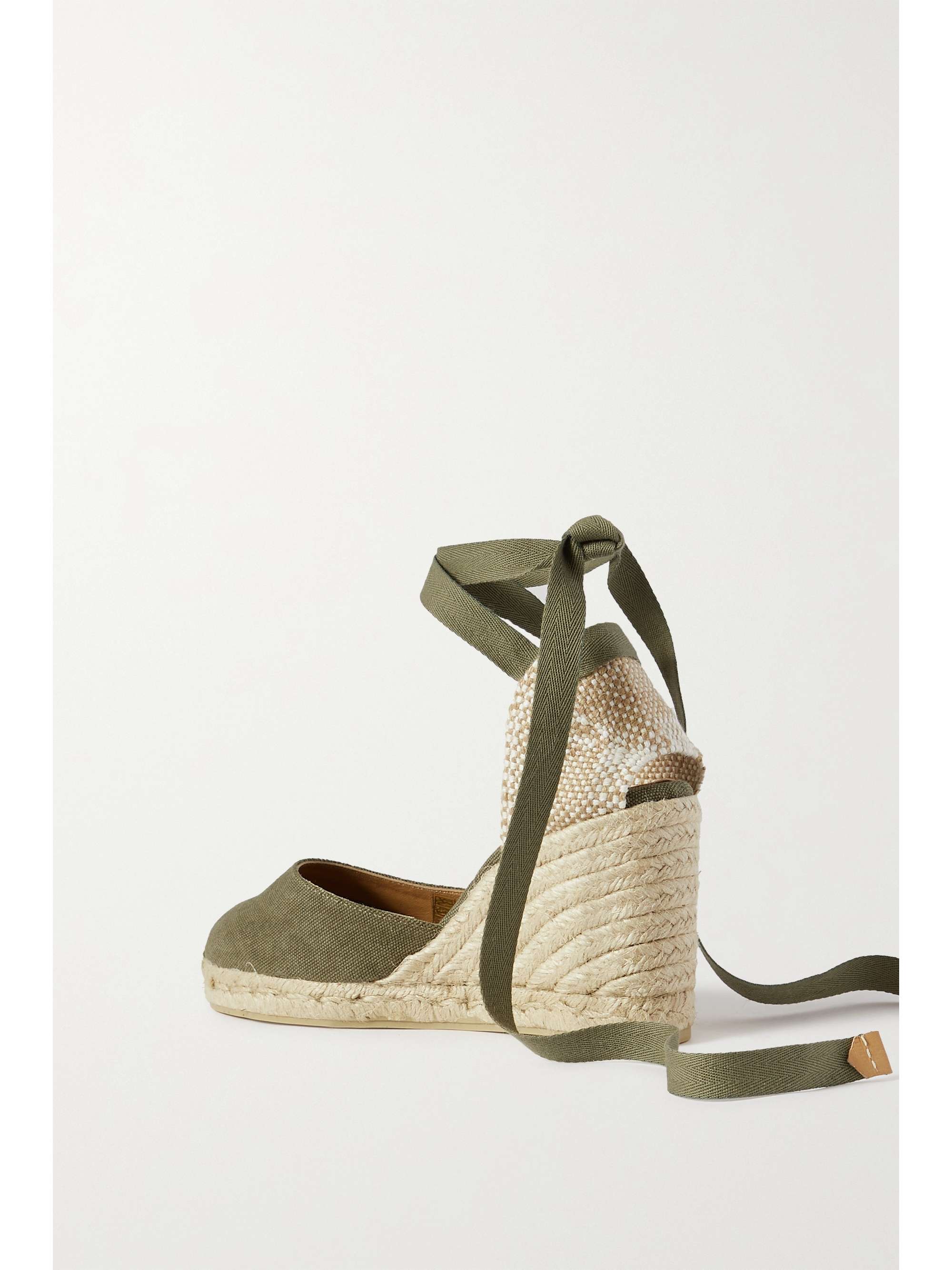CASTAÑER Carina 80 canvas wedge espadrillas