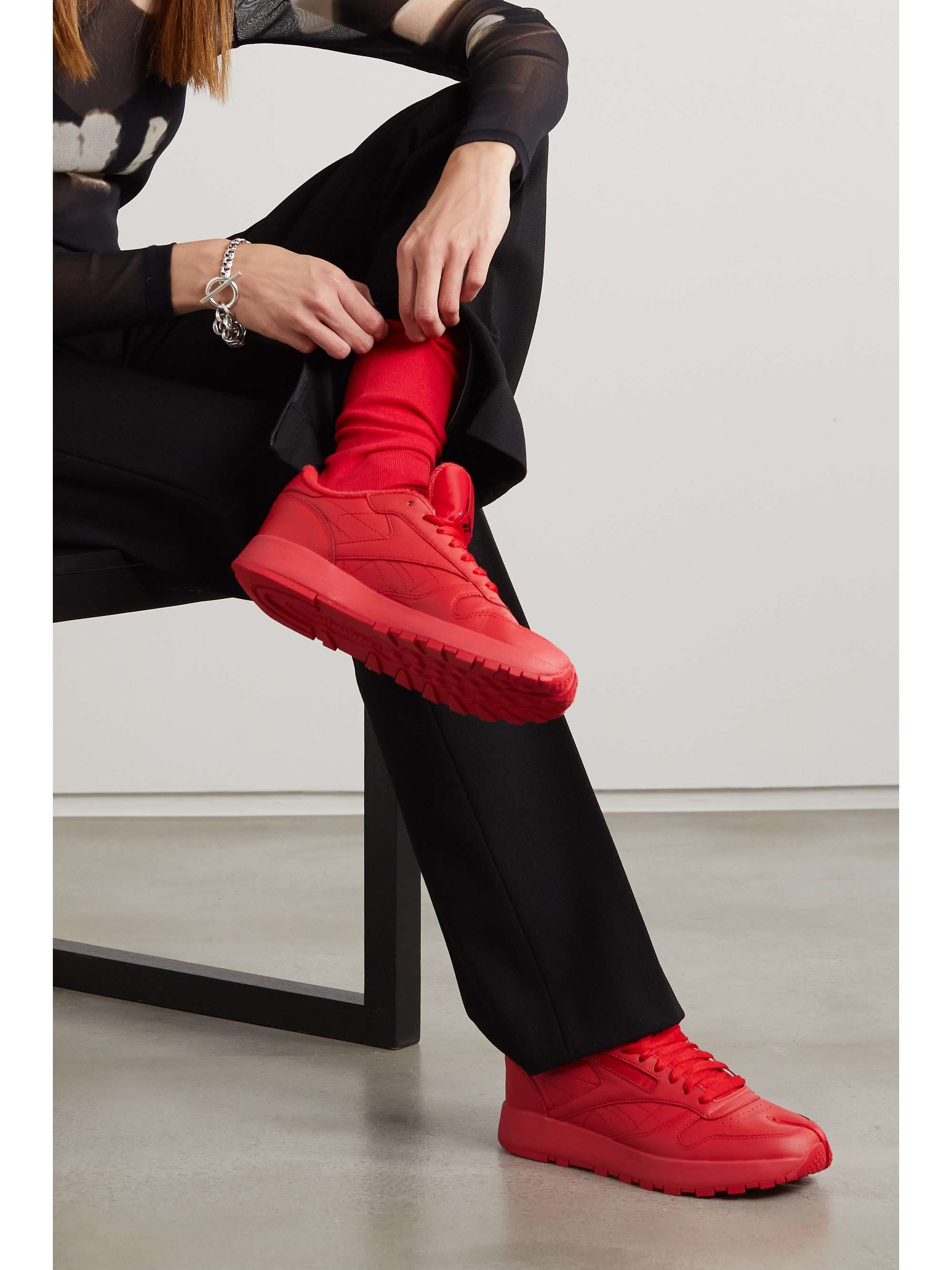 reebok split toe shoes