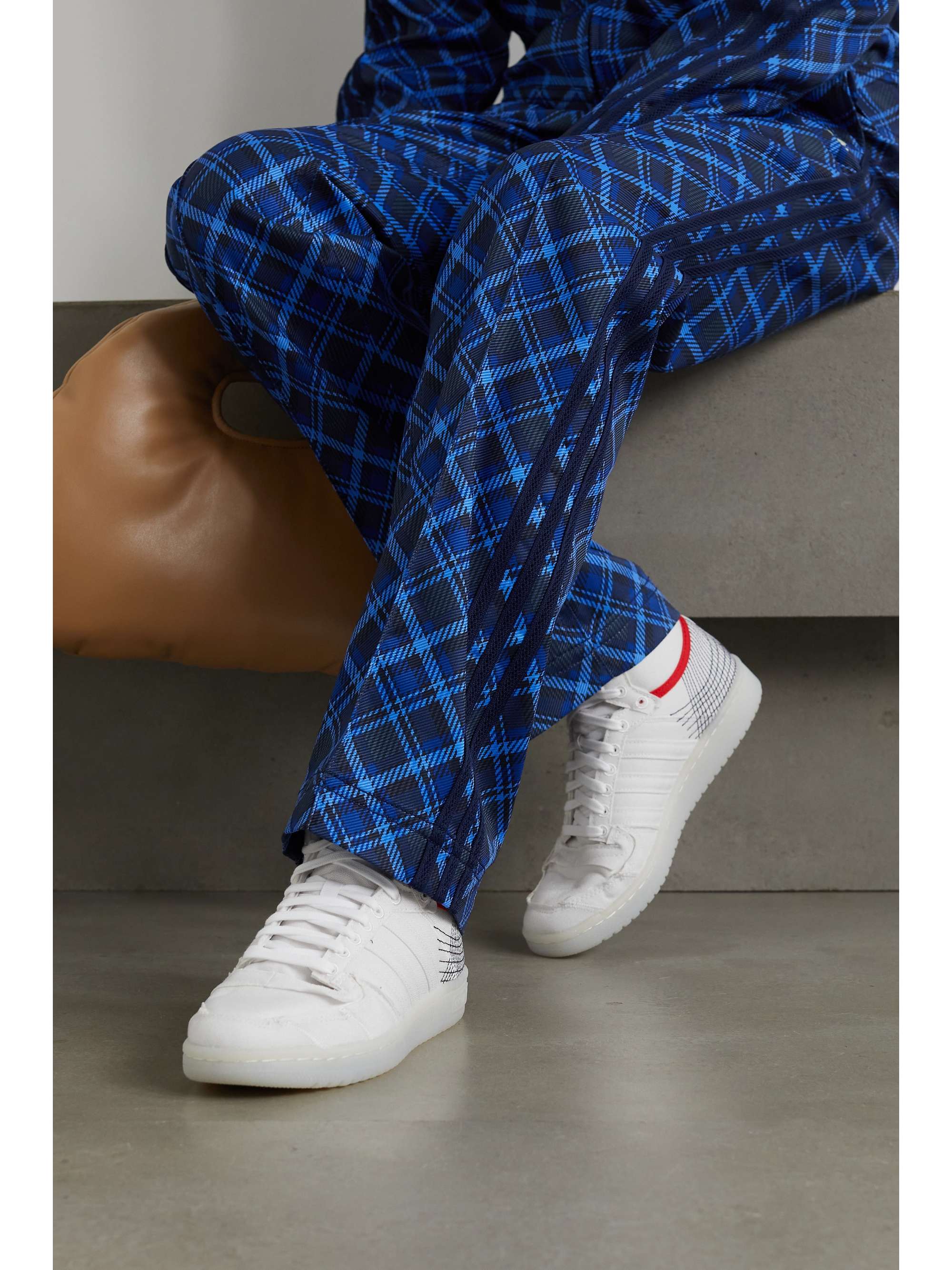White Top Ten embroidered Primeblue high-top sneakers | ADIDAS ORIGINALS |  NET-A-PORTER