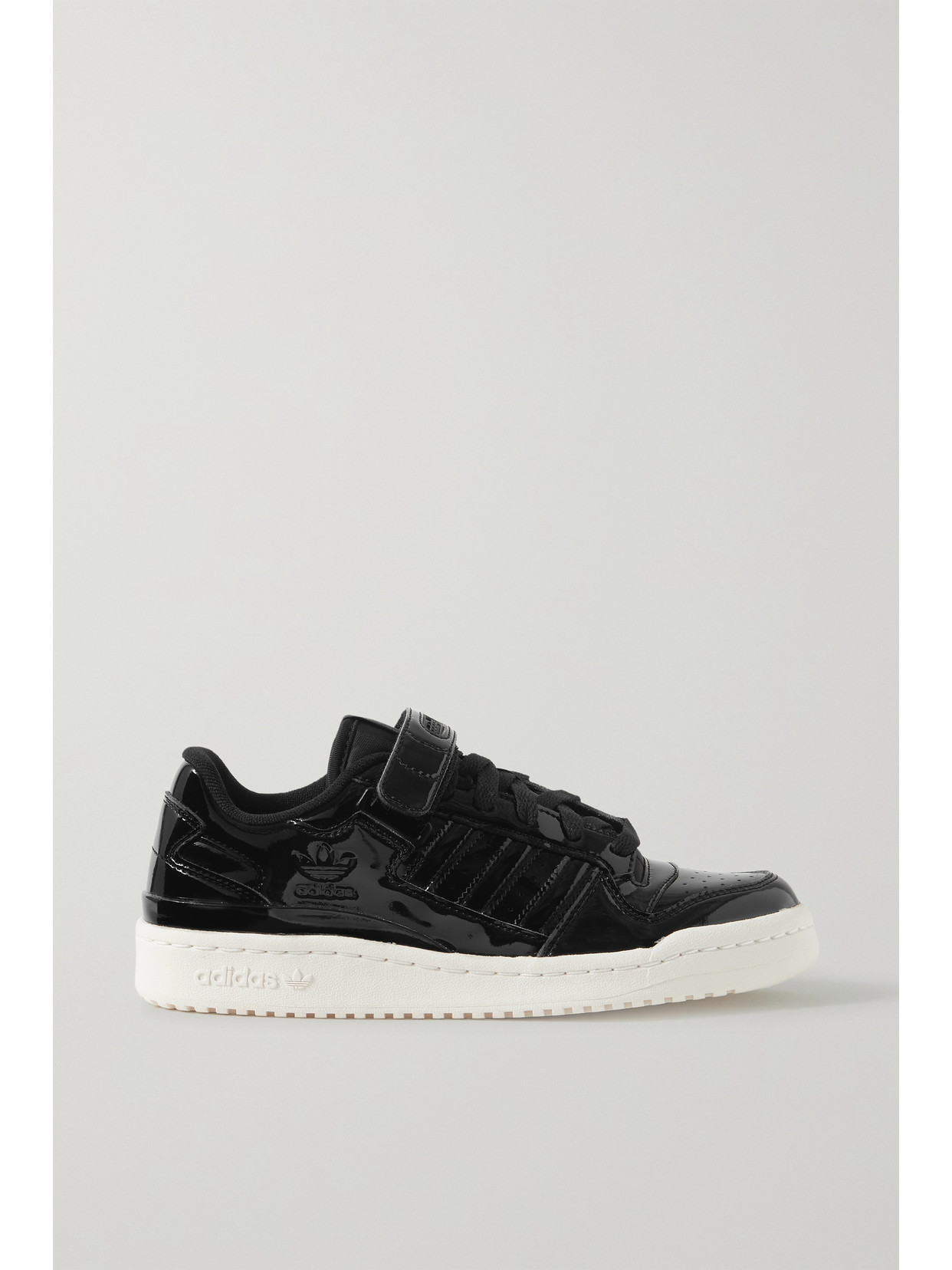 ADIDAS ORIGINALS FORUM FAUX PATENT-LEATHER SNEAKERS