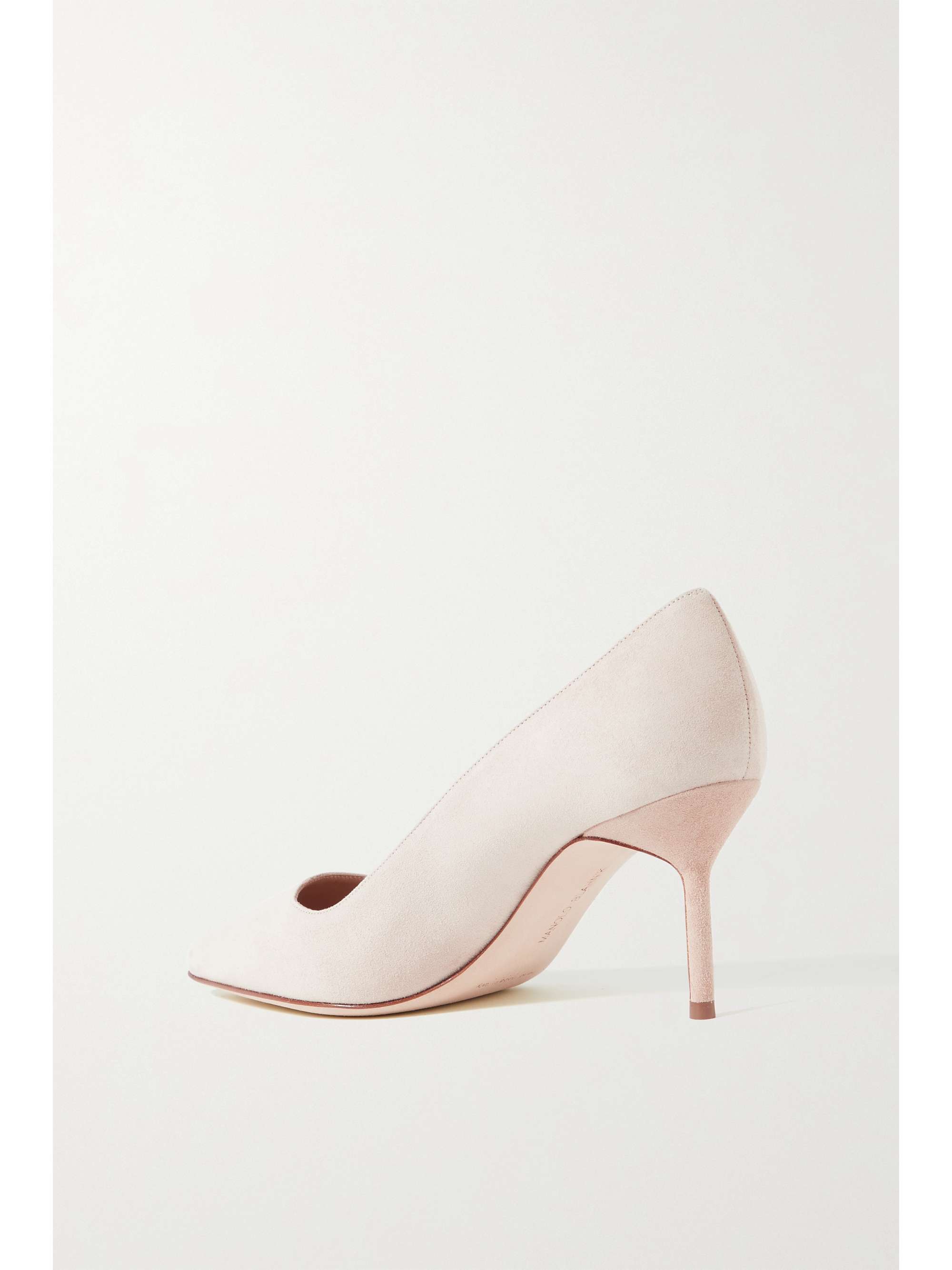 BB suede pumps | MANOLO | NET-A-PORTER