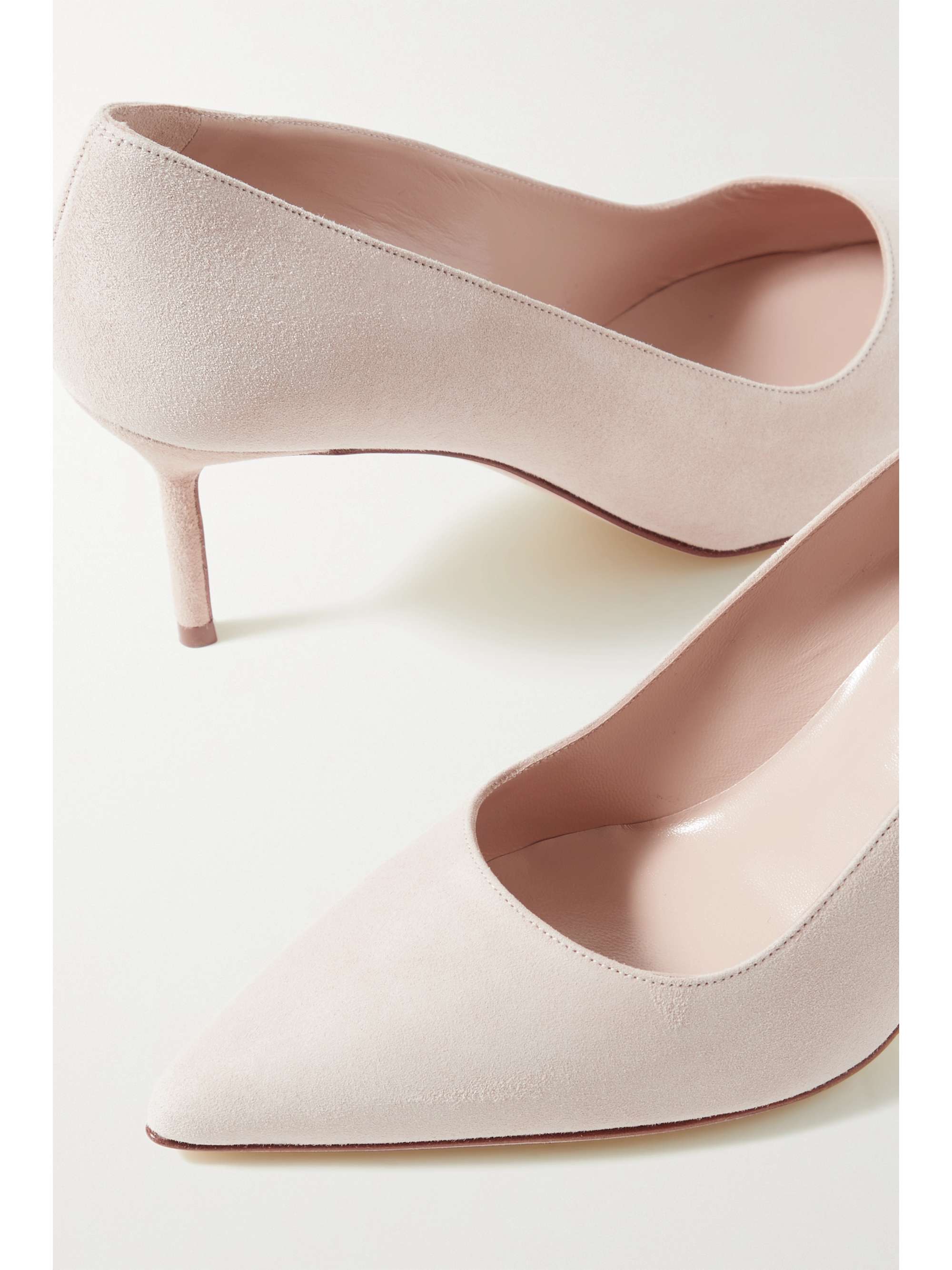 BB suede pumps | MANOLO | NET-A-PORTER