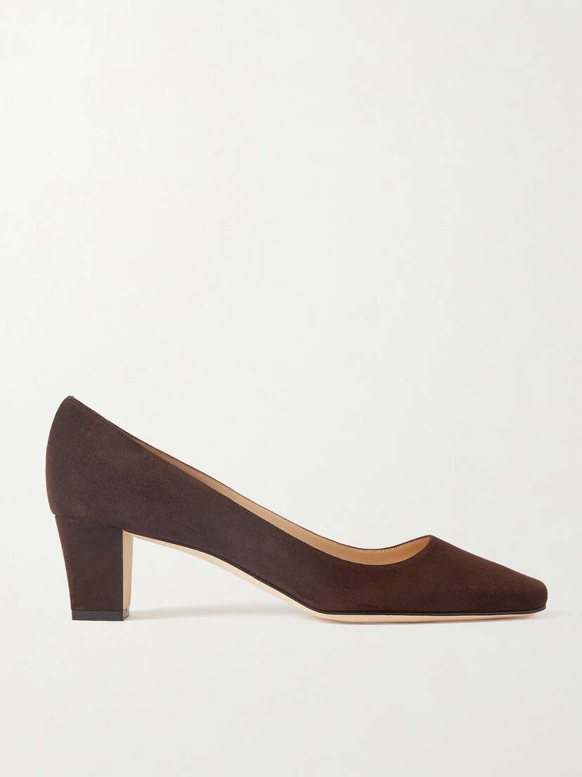 Manolo Blahnik Okkatopla 50 Suede Pumps