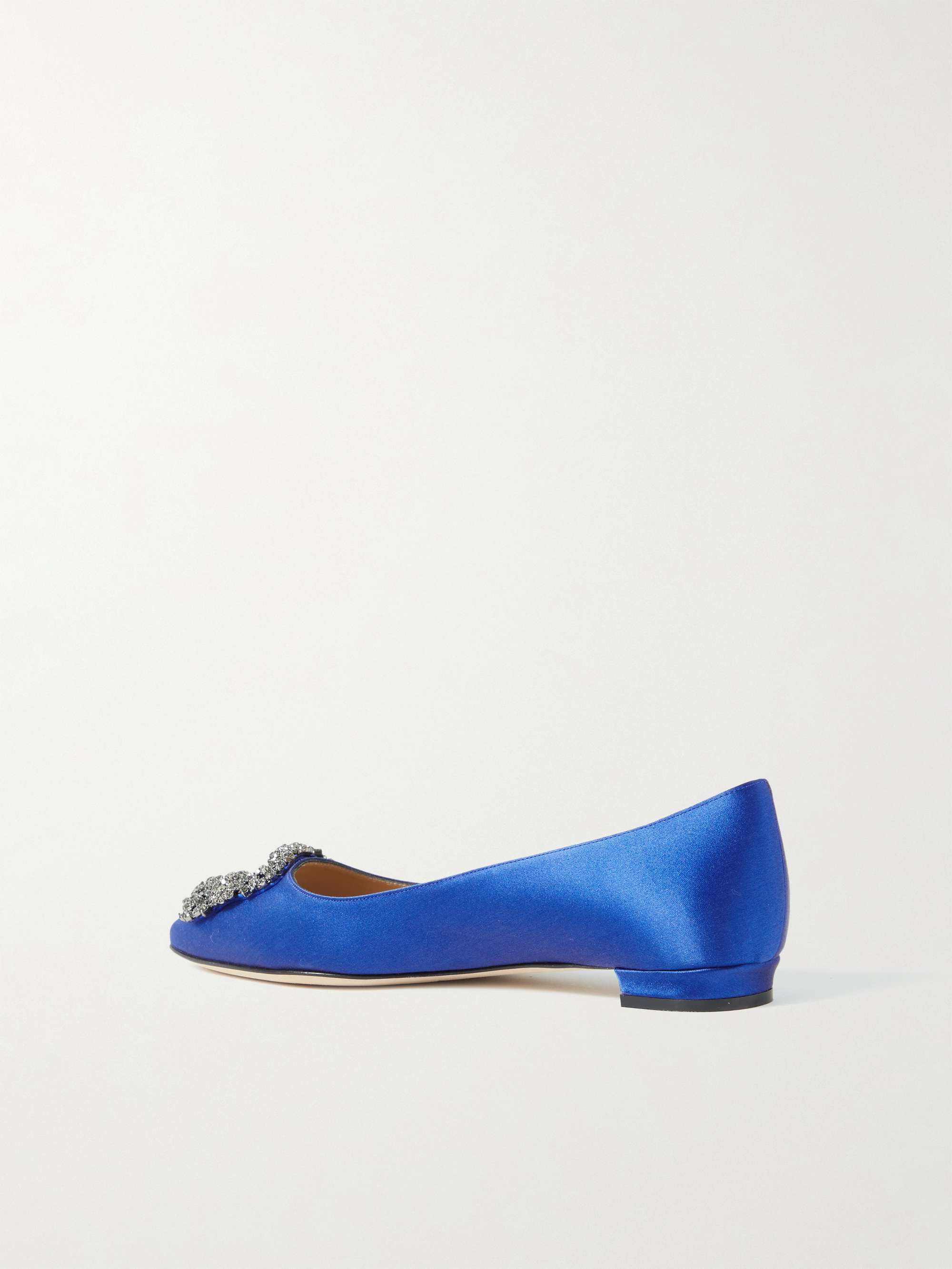 Hangisi embellished satin point-toe flats