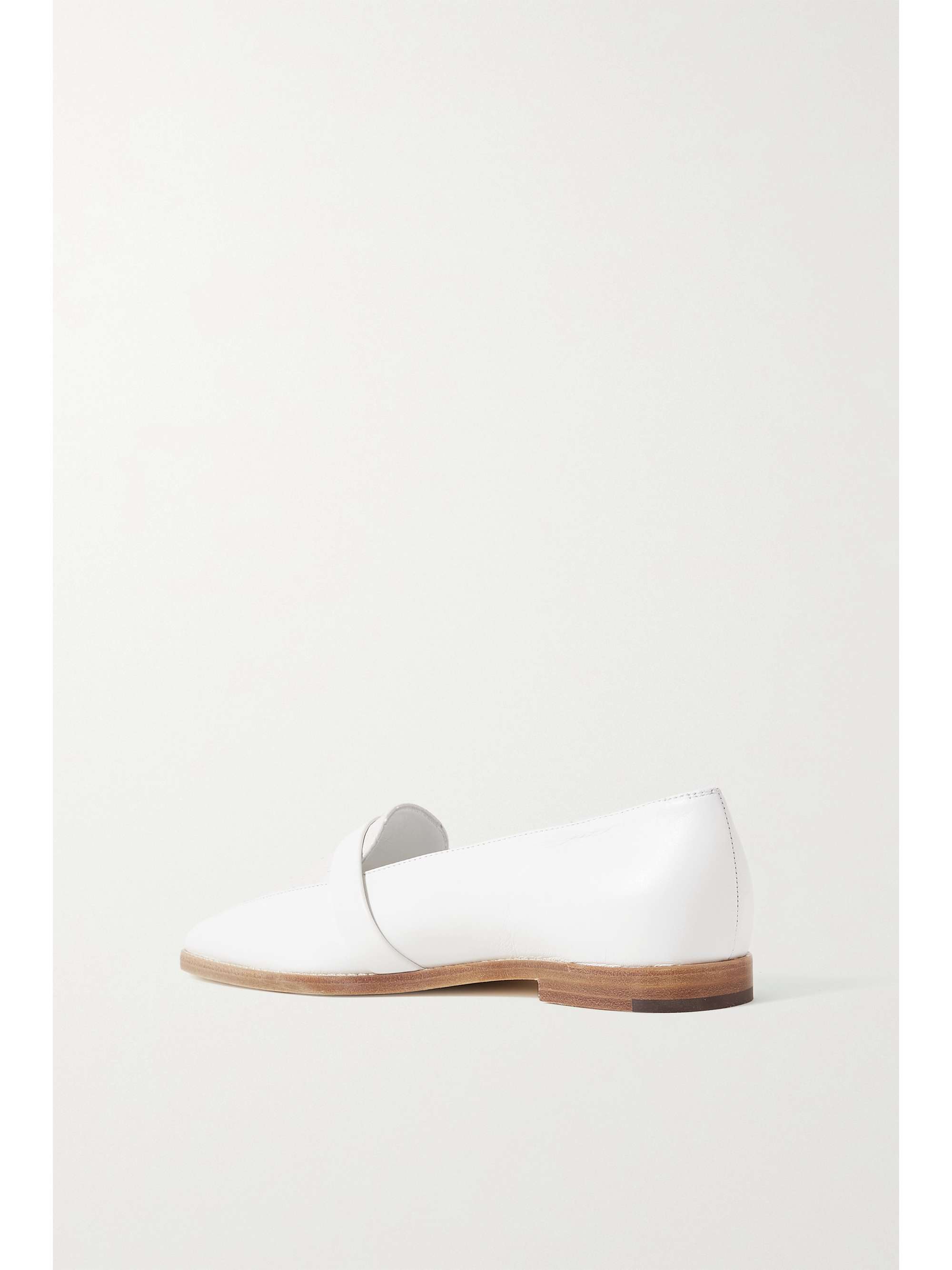 MANOLO BLAHNIK Hydruloa leather and watersnake loafers