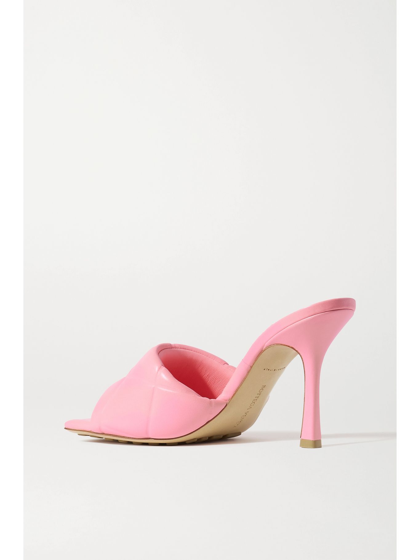 bottega veneta debossed leather mules