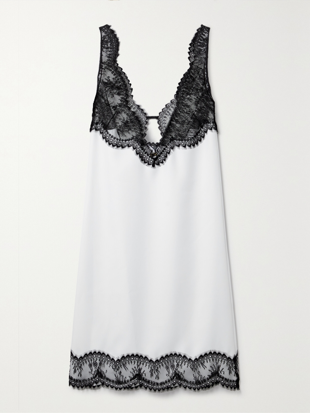 Dodo Bar Or - Easy Lace-trimmed Twill Dress - White