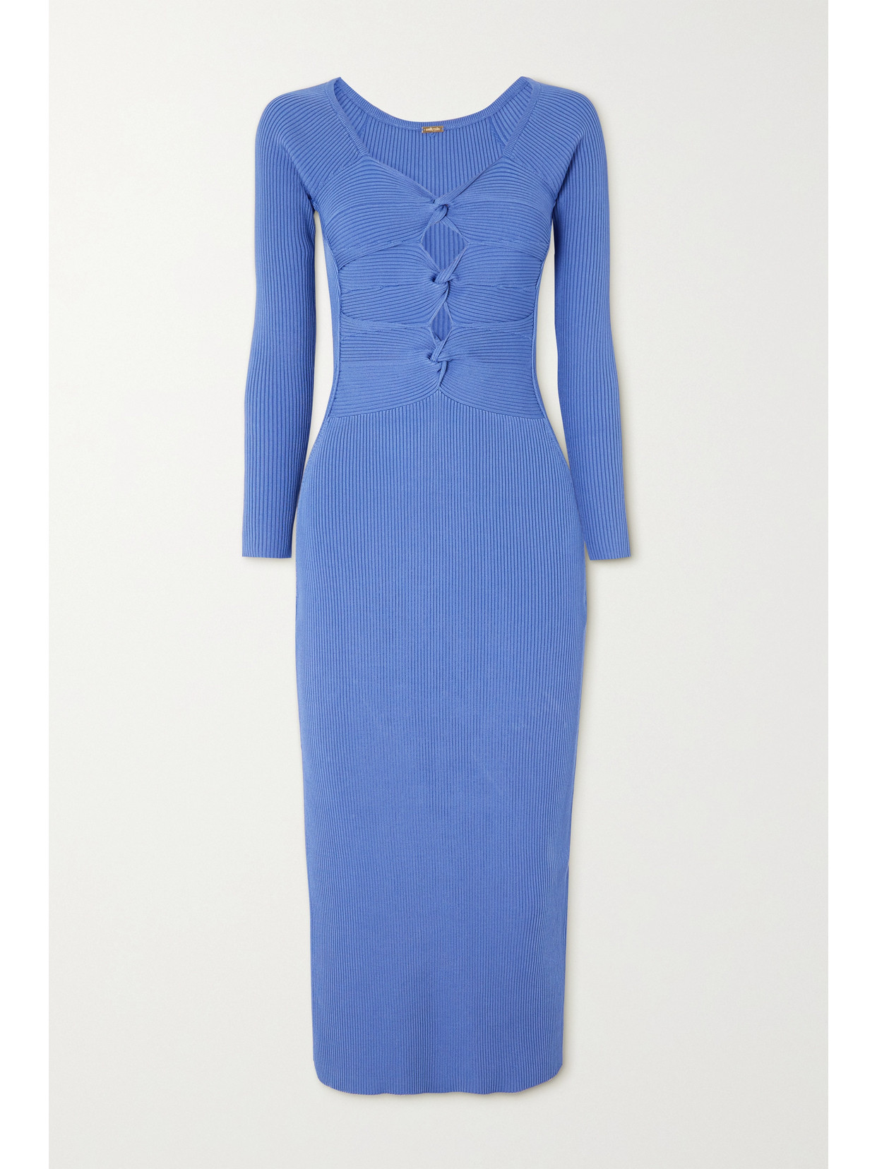 cult gaia melissa knit dress Cult Gaia Melissa Cutout Knit Midi Bodycon Dress