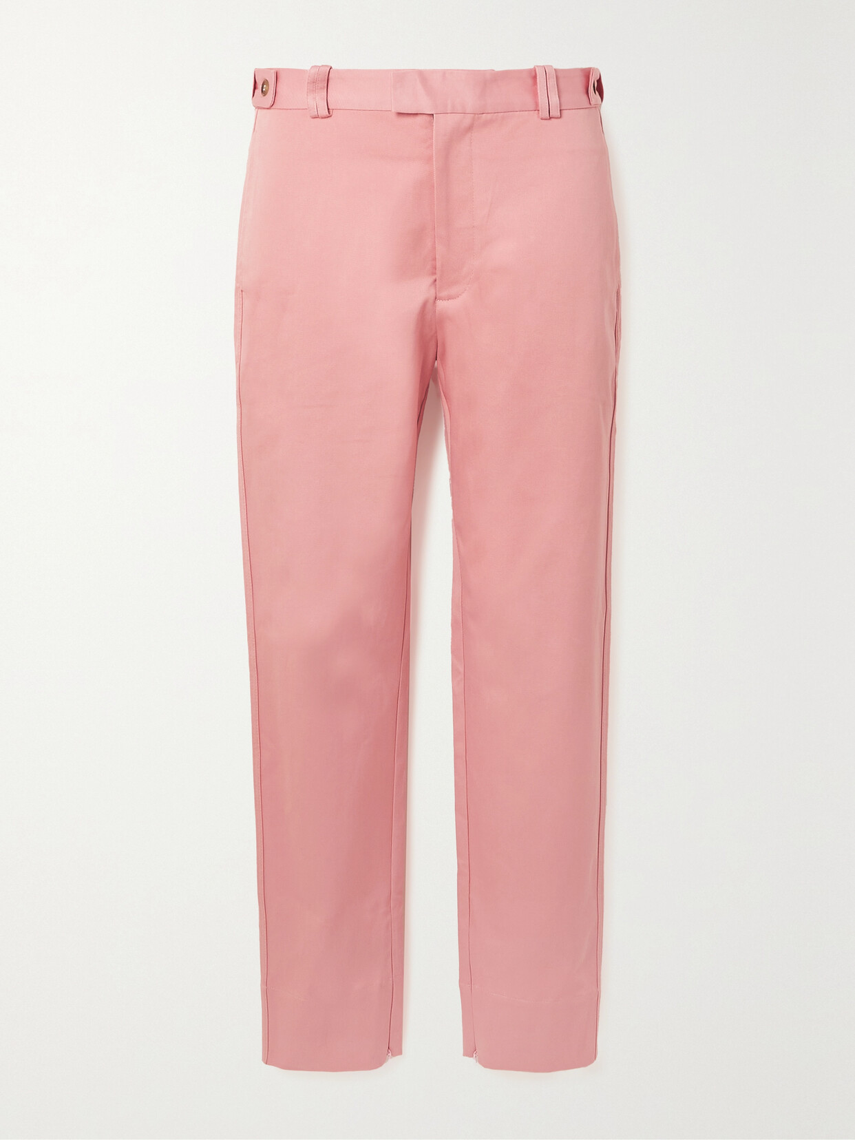 Bassike - + Net Sustain Cotton-blend Twill Tapered Pants - Pink