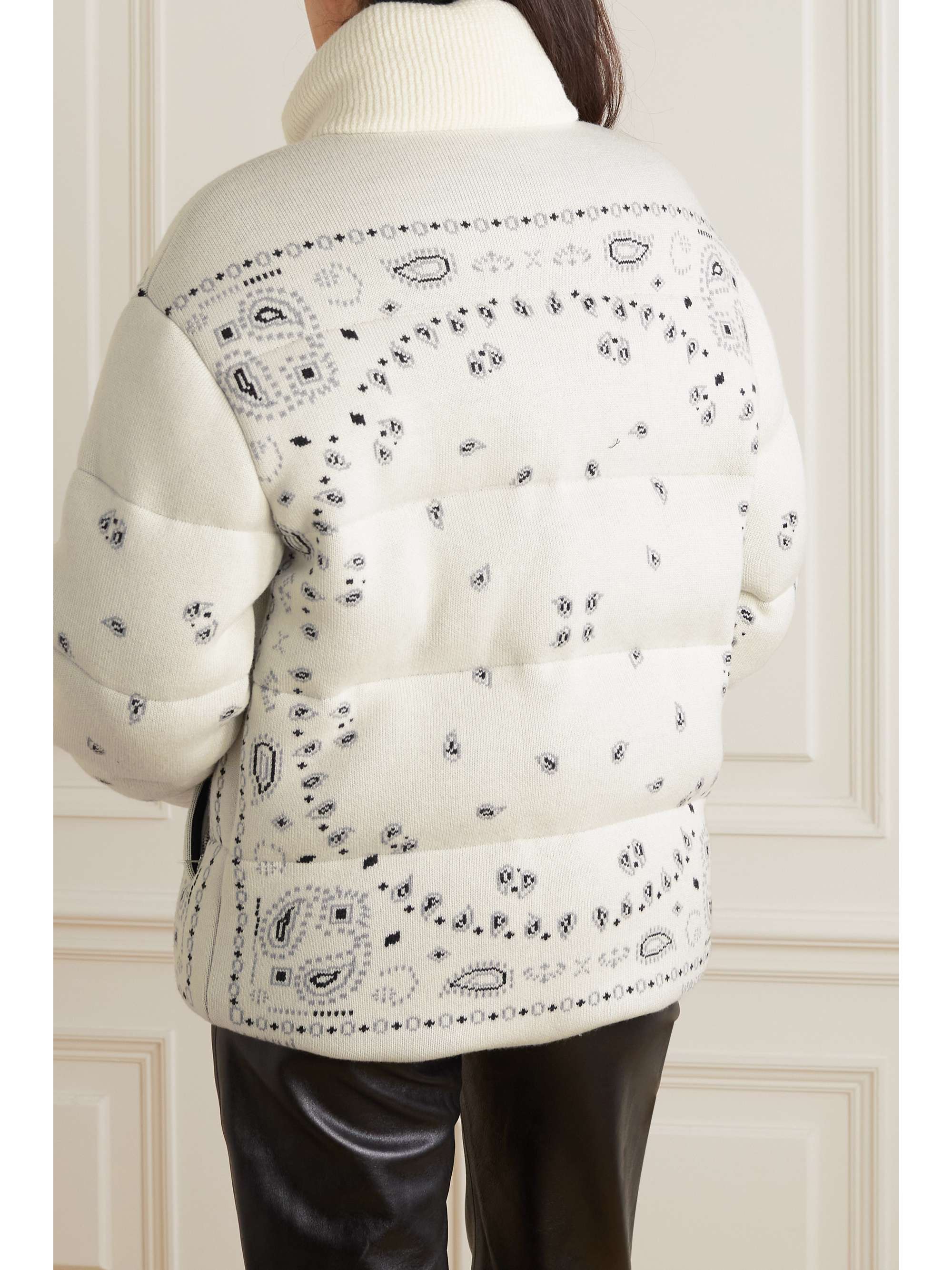 ALANUI Bandana jacquard quilted wool down jacket