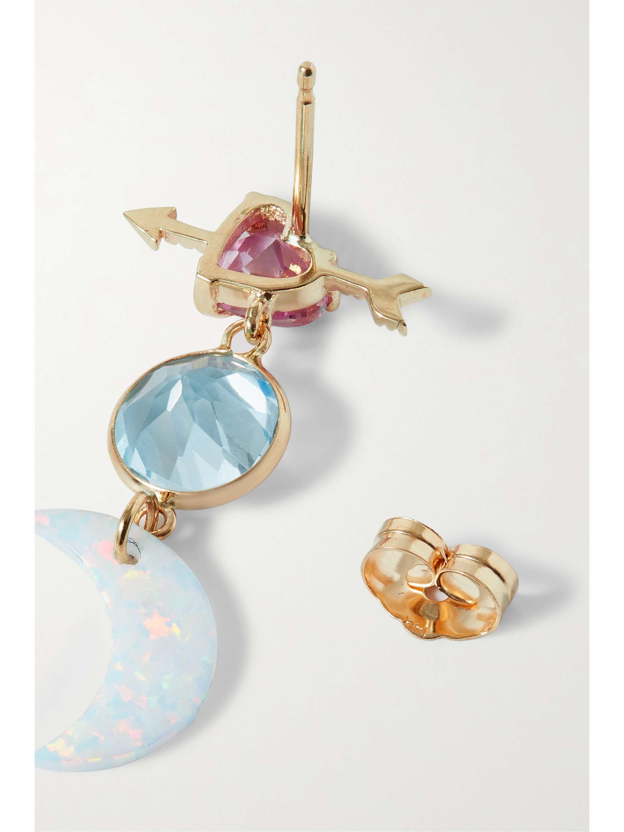 LOREN STEWART Eros 14-karat gold multi-stone single earring