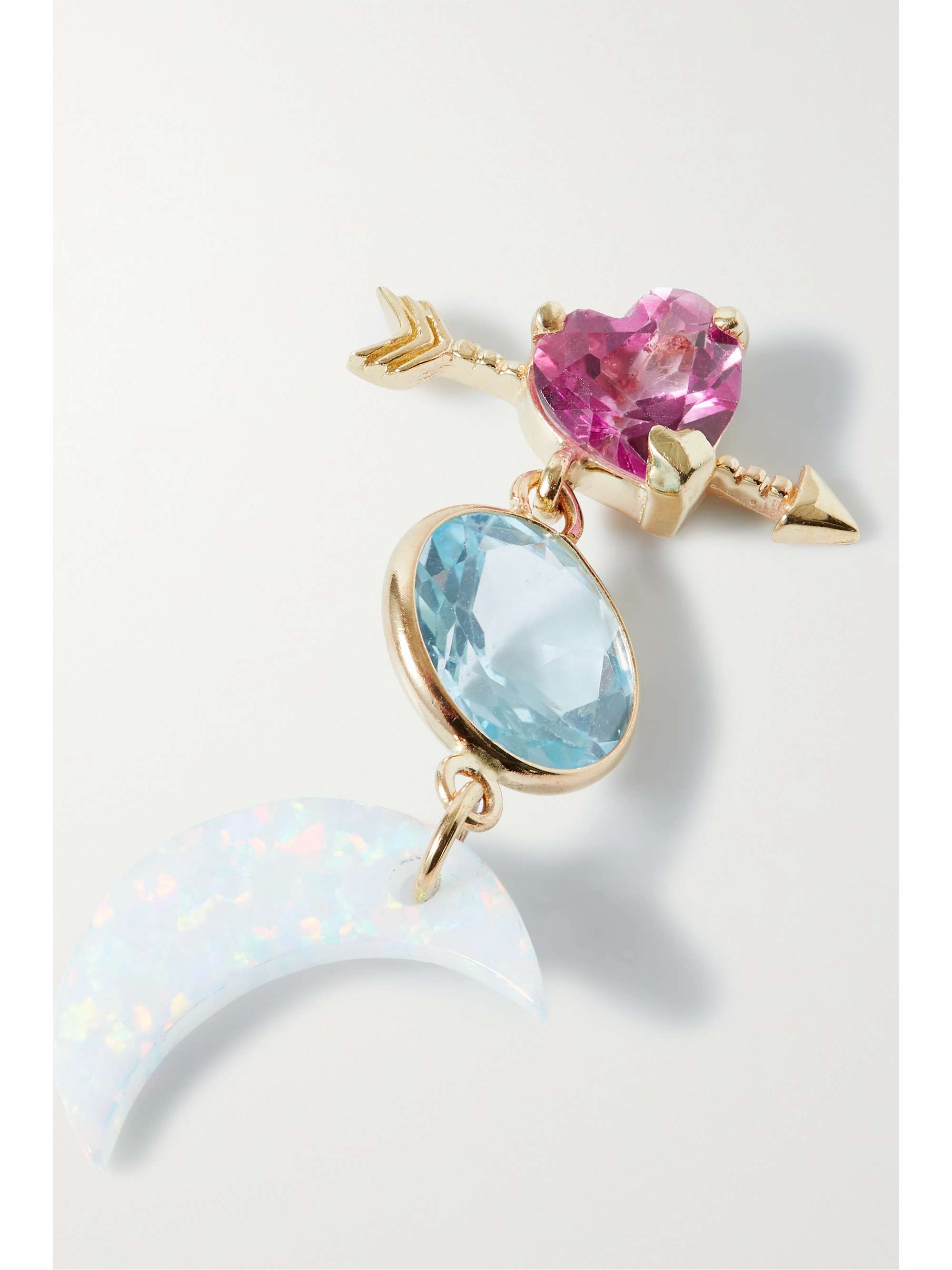 LOREN STEWART Eros 14-karat gold multi-stone single earring