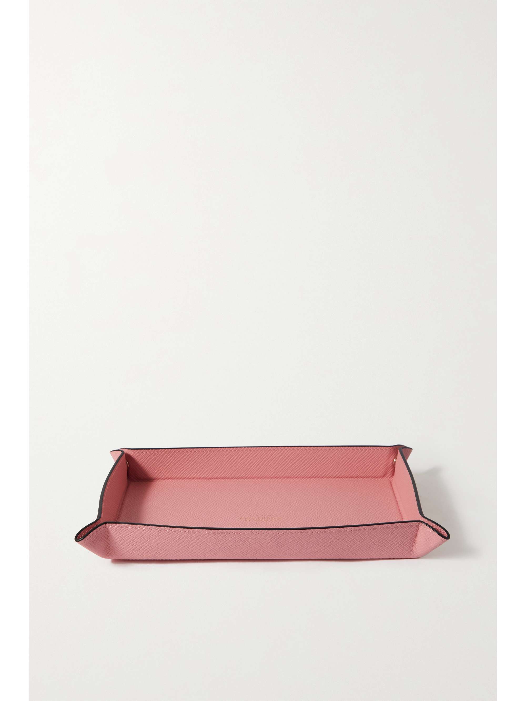 SMYTHSON Plateau en cuir texturé Panama Small
