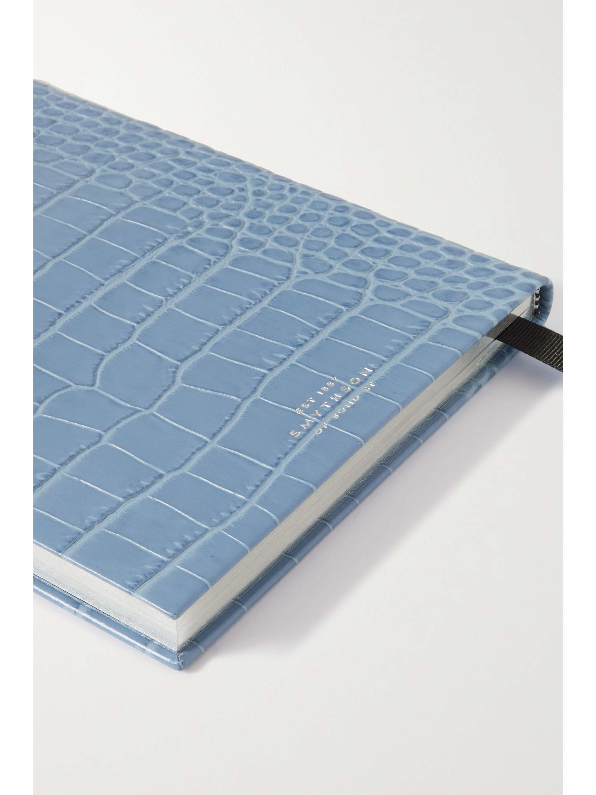 SMYTHSON Soho 2023 croc-effect leather diary