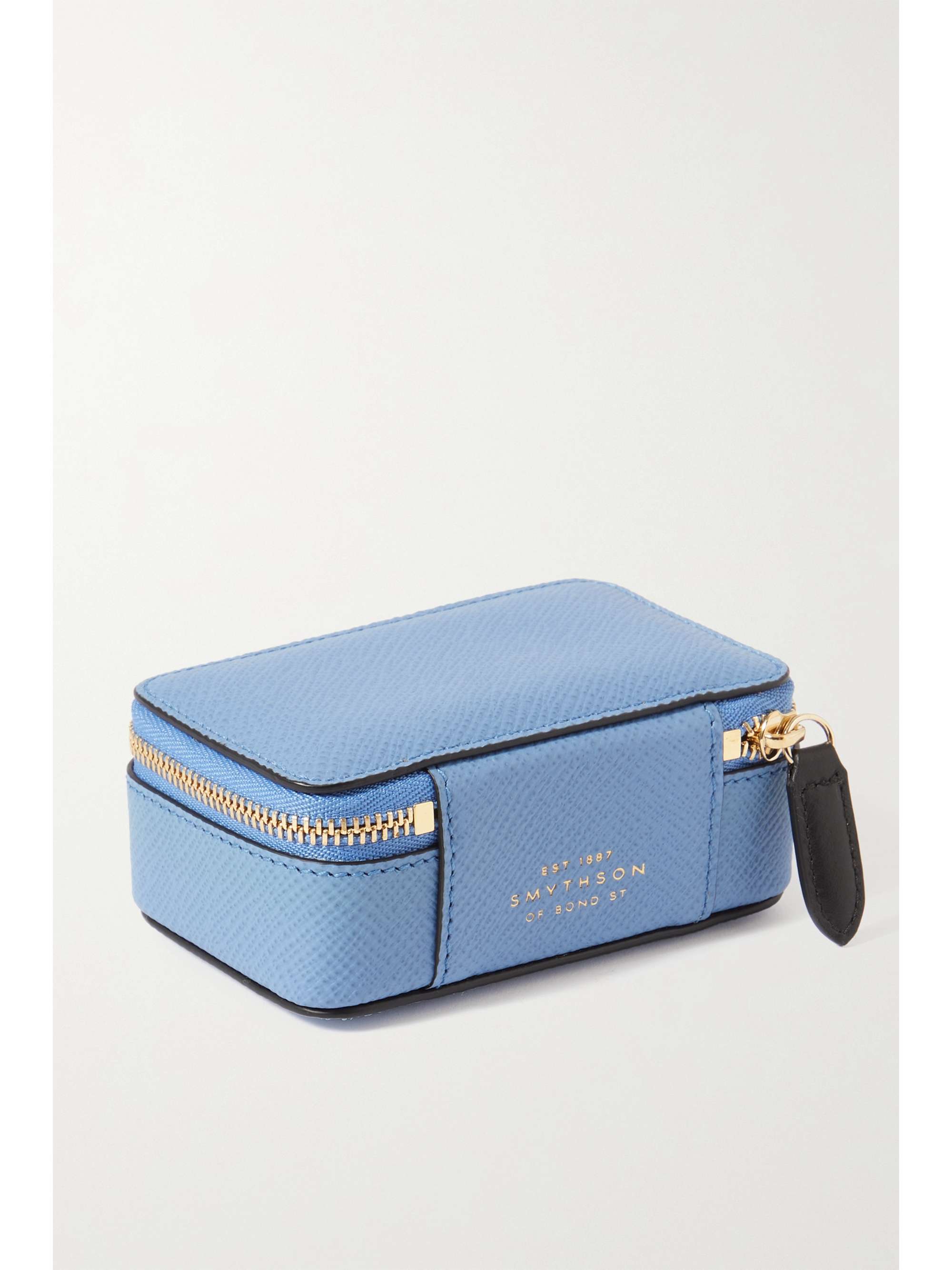SMYTHSON Trousse à bijoux en cuir texturé Panama