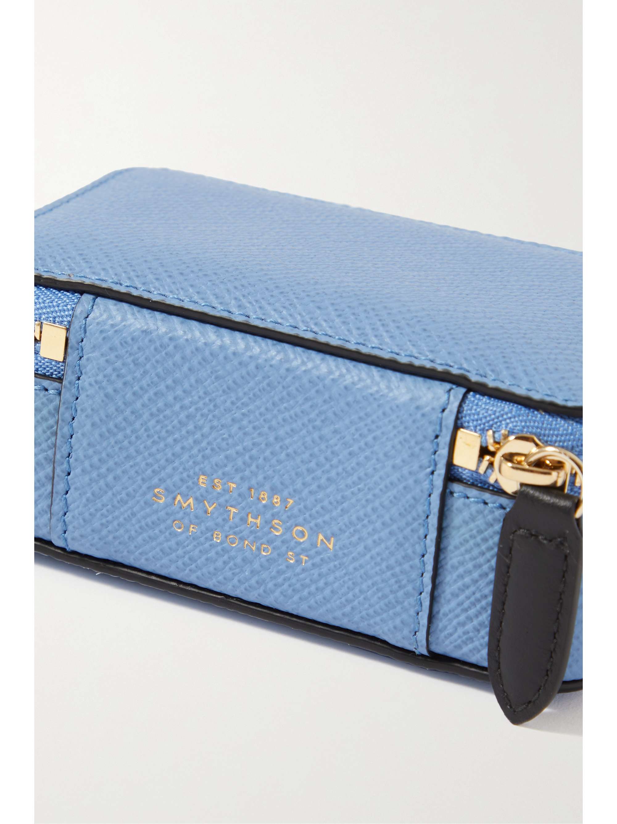 SMYTHSON Trousse à bijoux en cuir texturé Panama