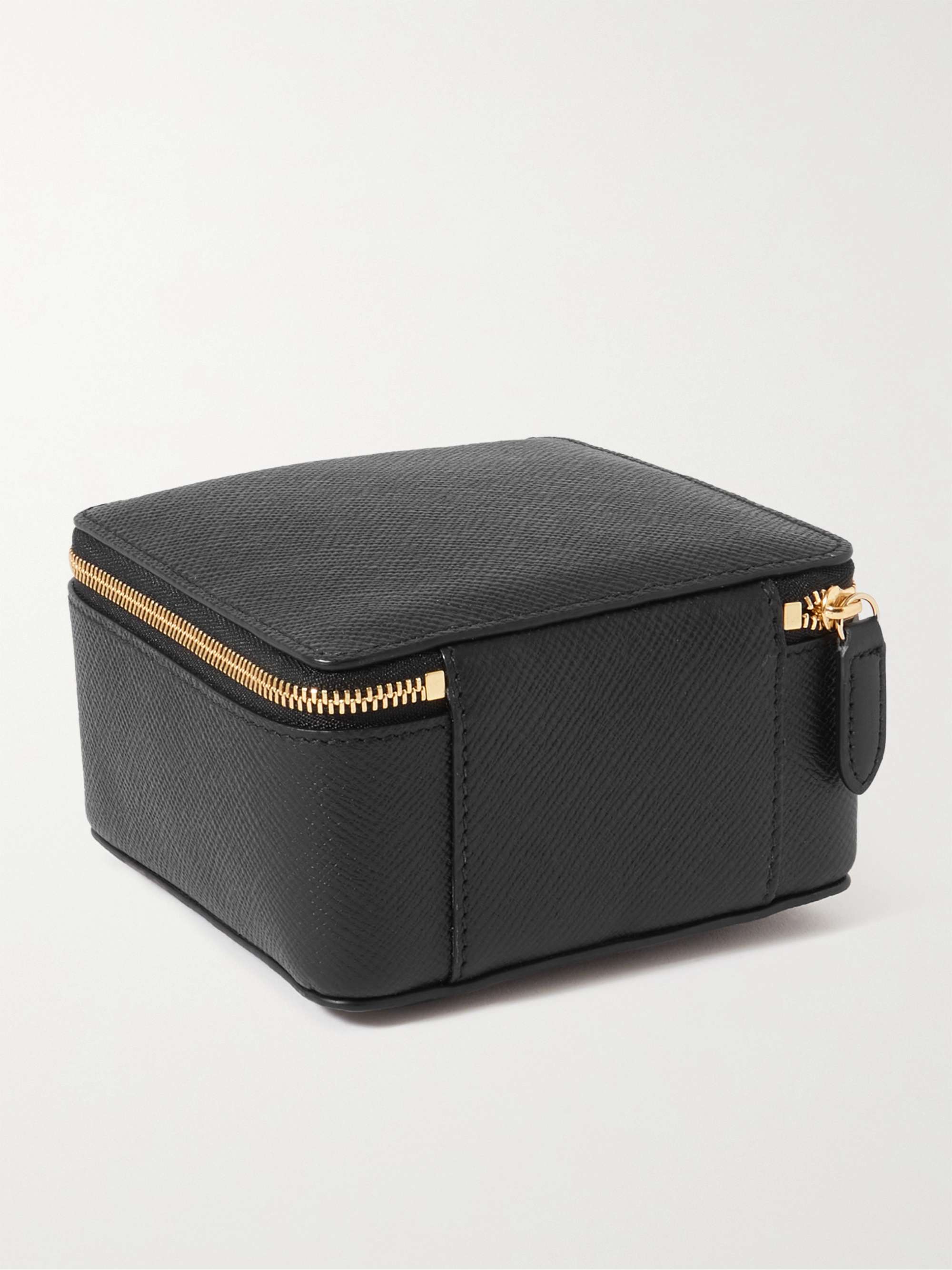 SMYTHSON Trousse à bijoux en cuir texturé Panama