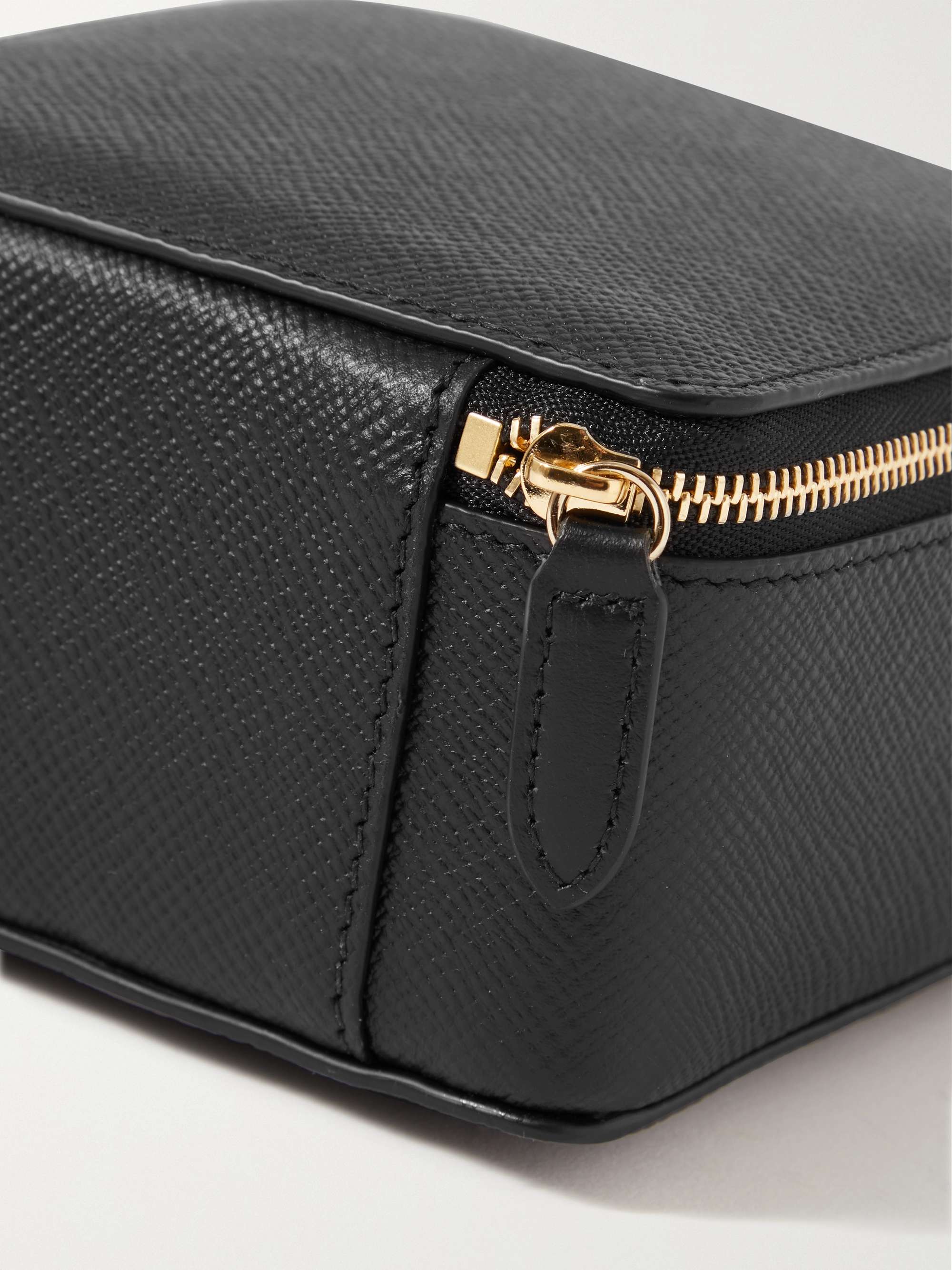 SMYTHSON Trousse à bijoux en cuir texturé Panama
