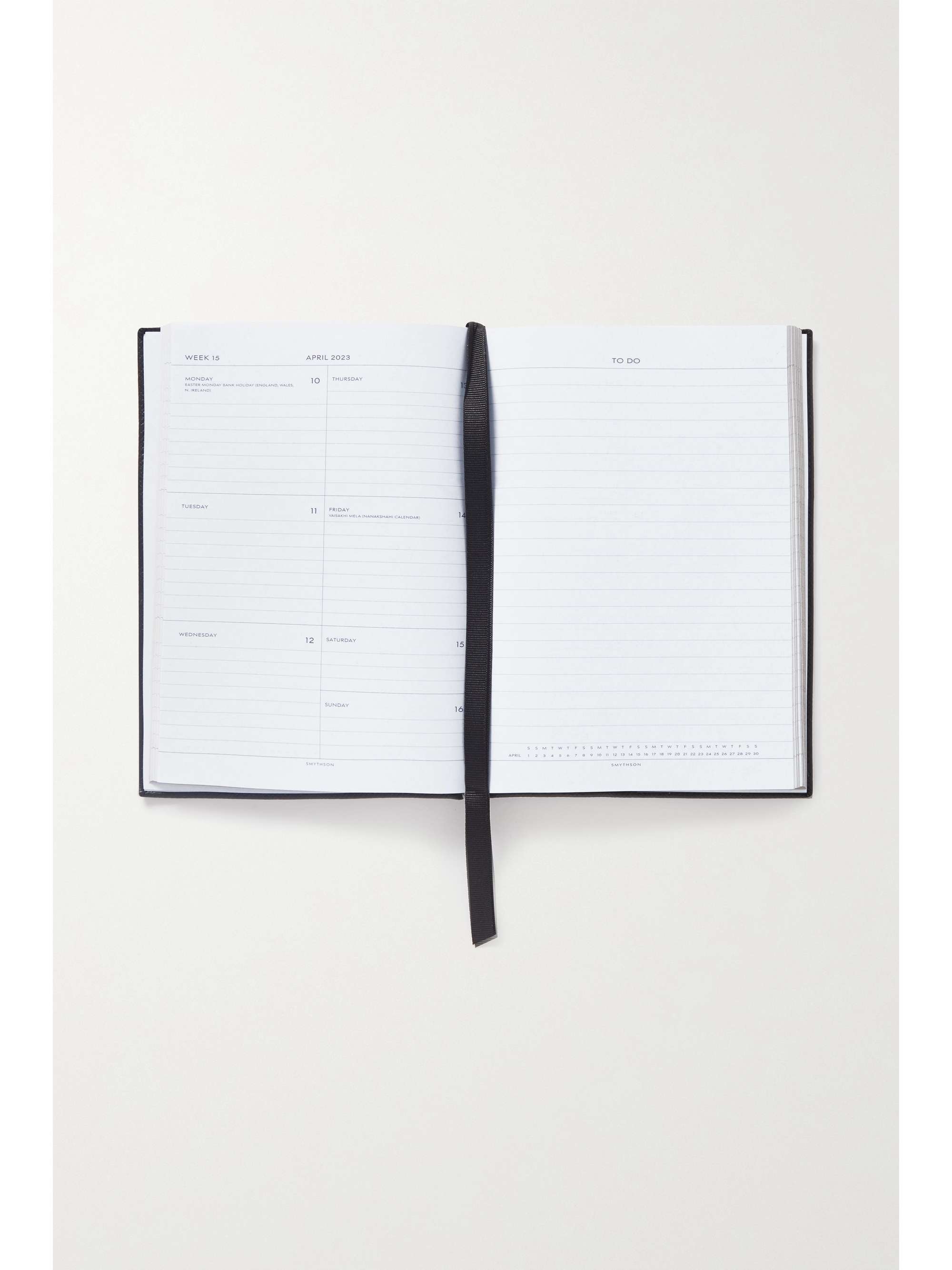 SMYTHSON Soho 2023 textured-leather diary