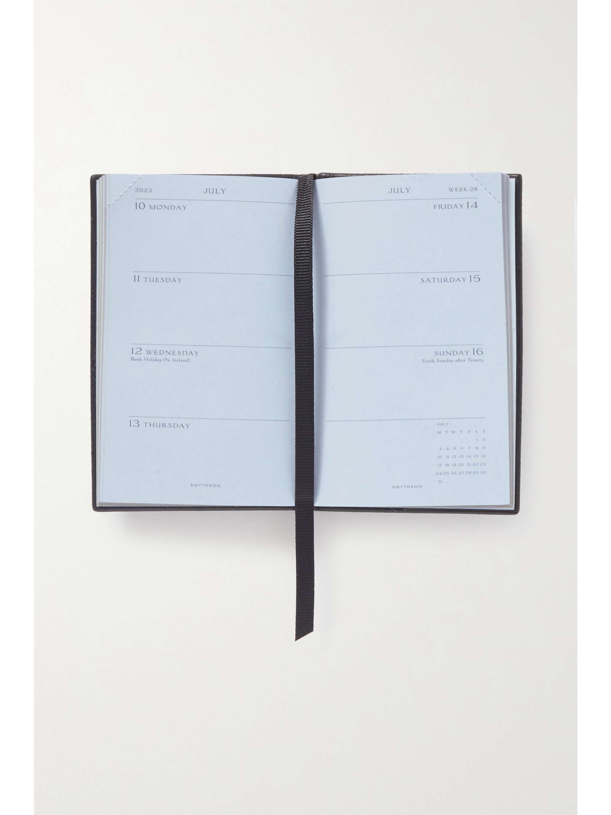 SMYTHSON Wafer 2023 textured-leather diary