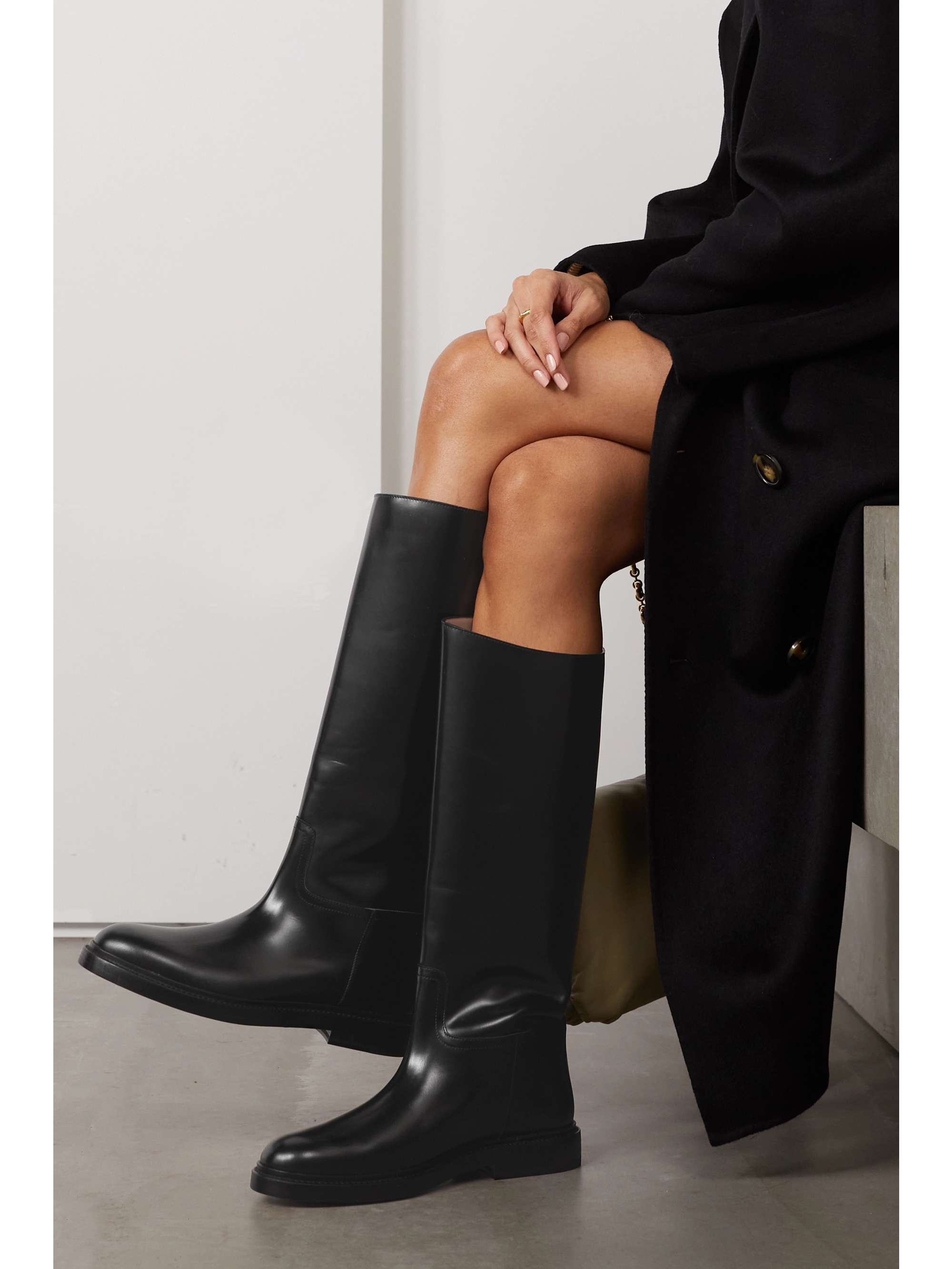 LEGRES Model 80 leather knee boots | NET-A-PORTER