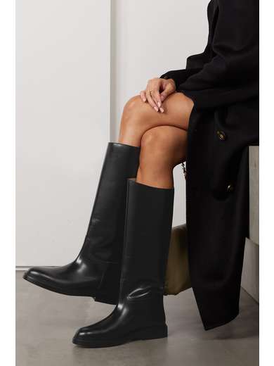 LEGRES Model 80 leather knee boots | NET-A-PORTER