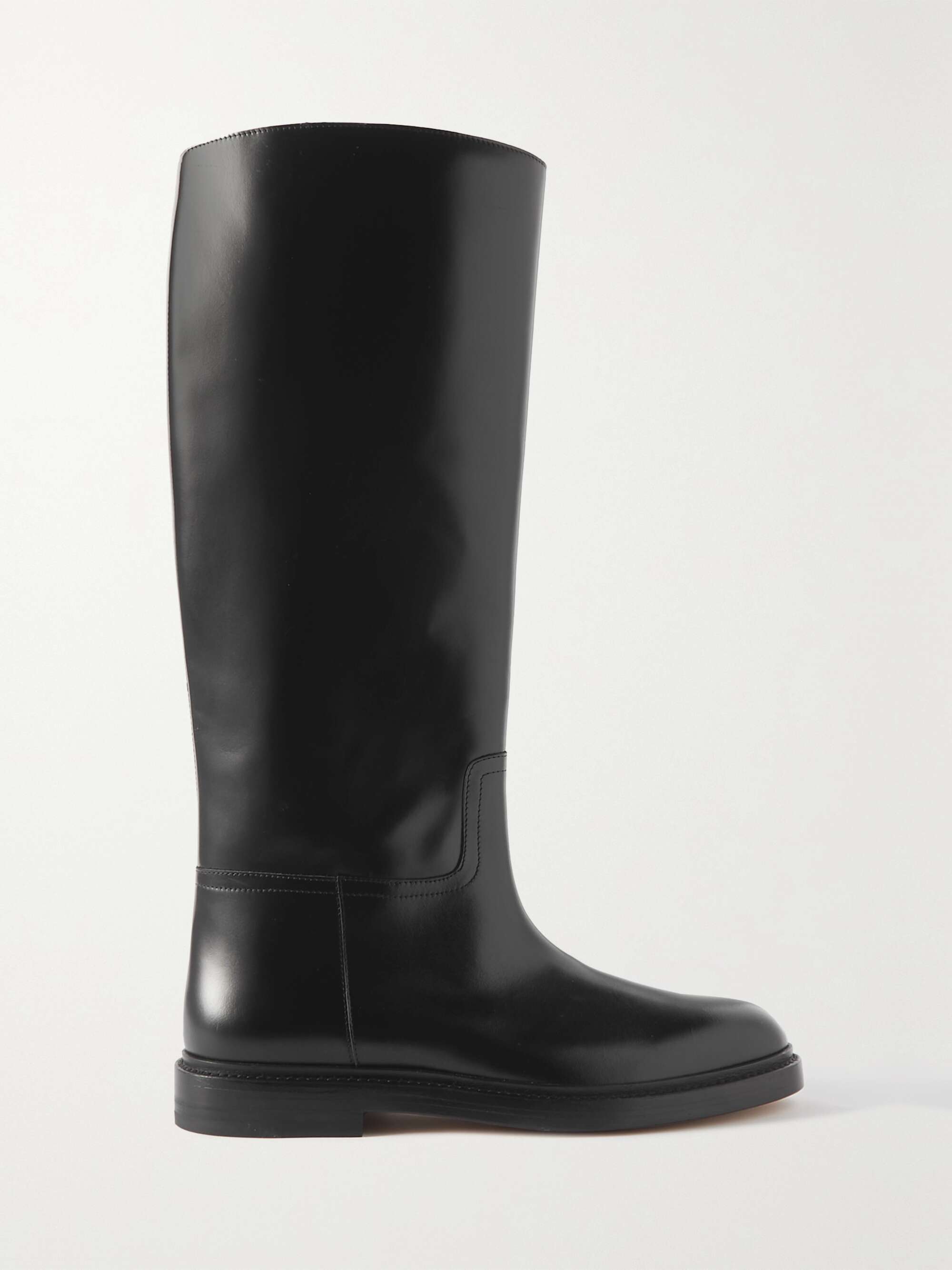 LEGRES Model 80 leather knee boots | NET-A-PORTER