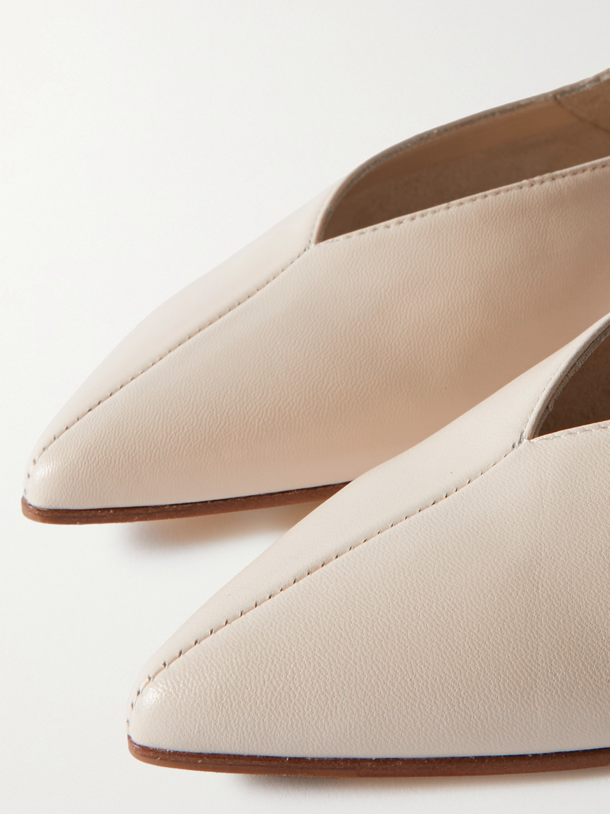 Moa Leather Point-Toe Flats