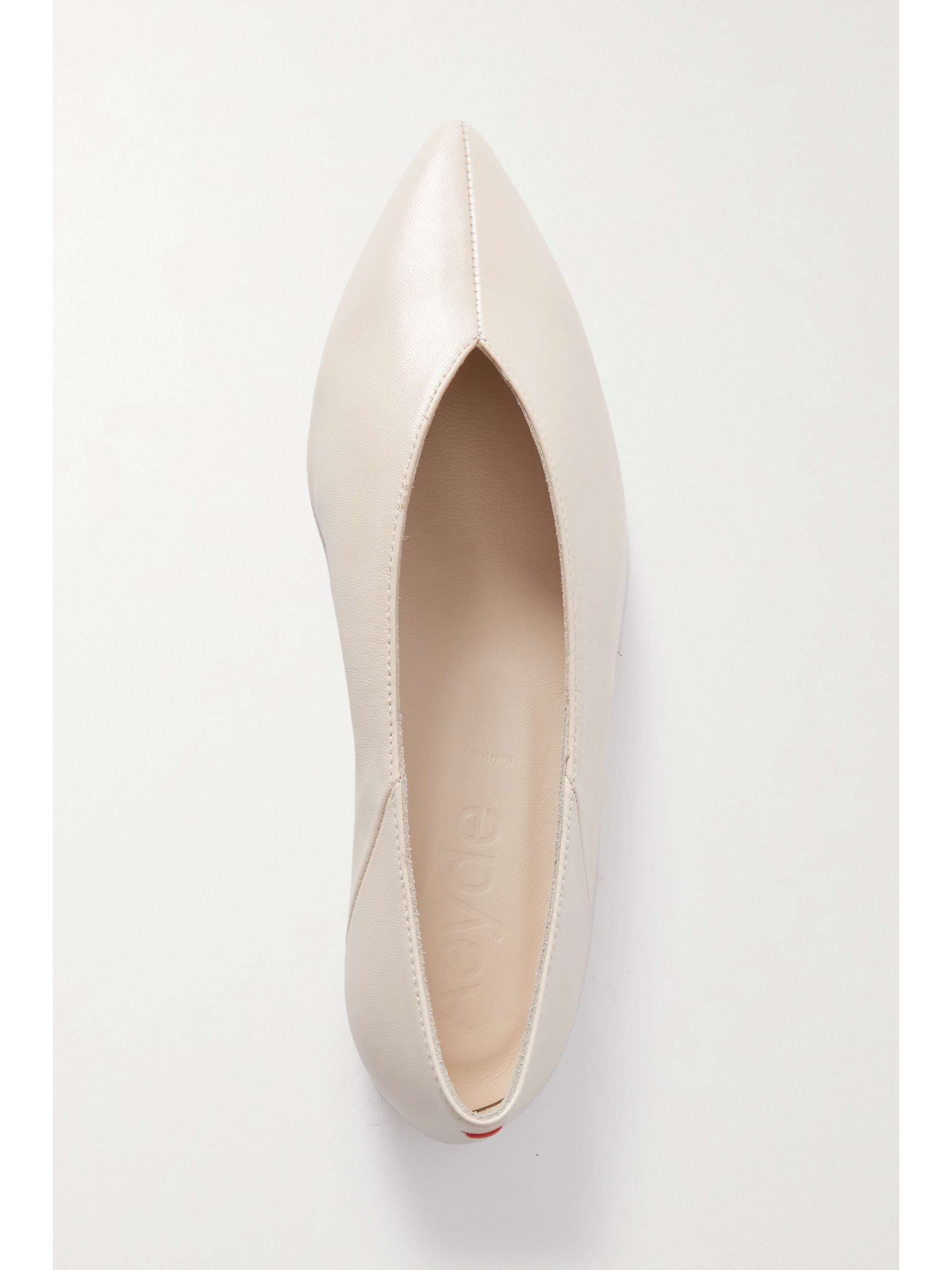 AEYDE Moa leather point-toe flats | NET-A-PORTER