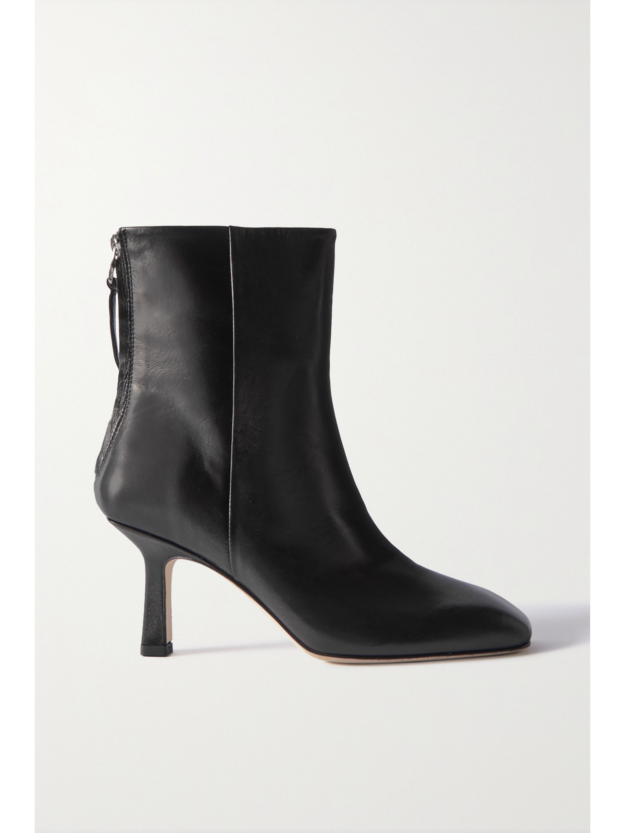 Aeyde Lola Leather Ankle Boots In Black
