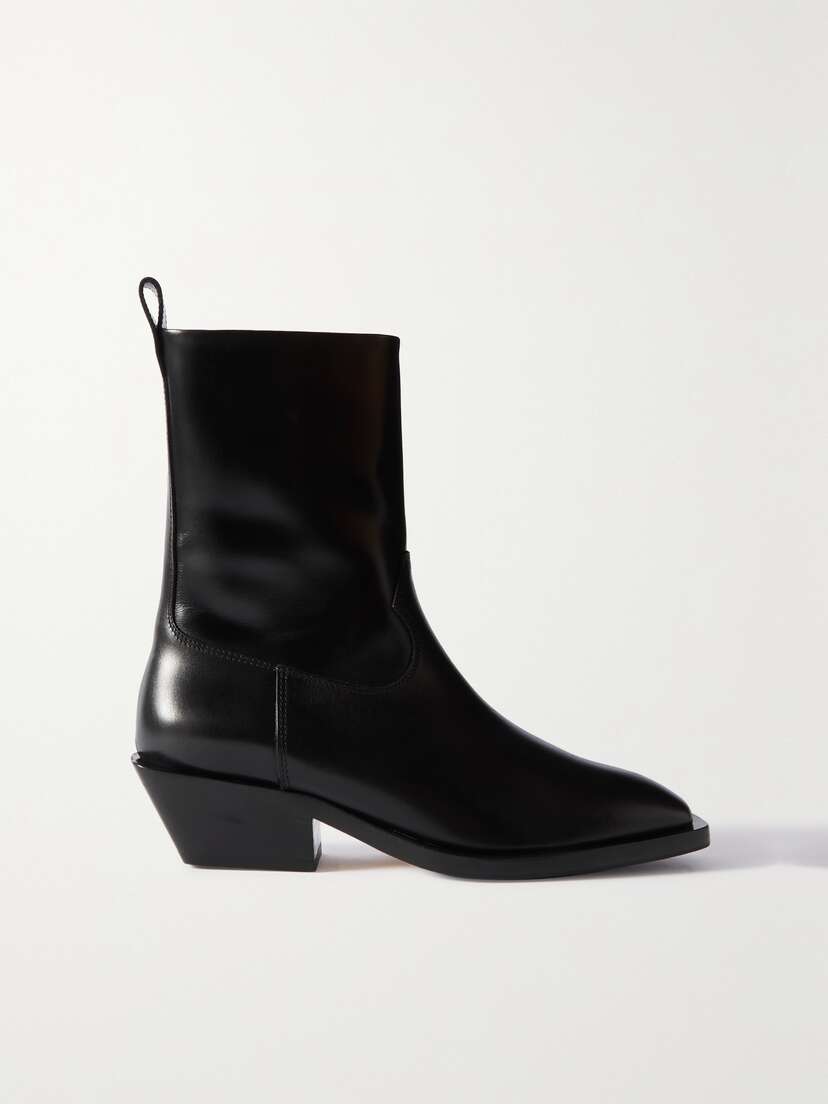 aeyde Luis Leather Ankle Boots