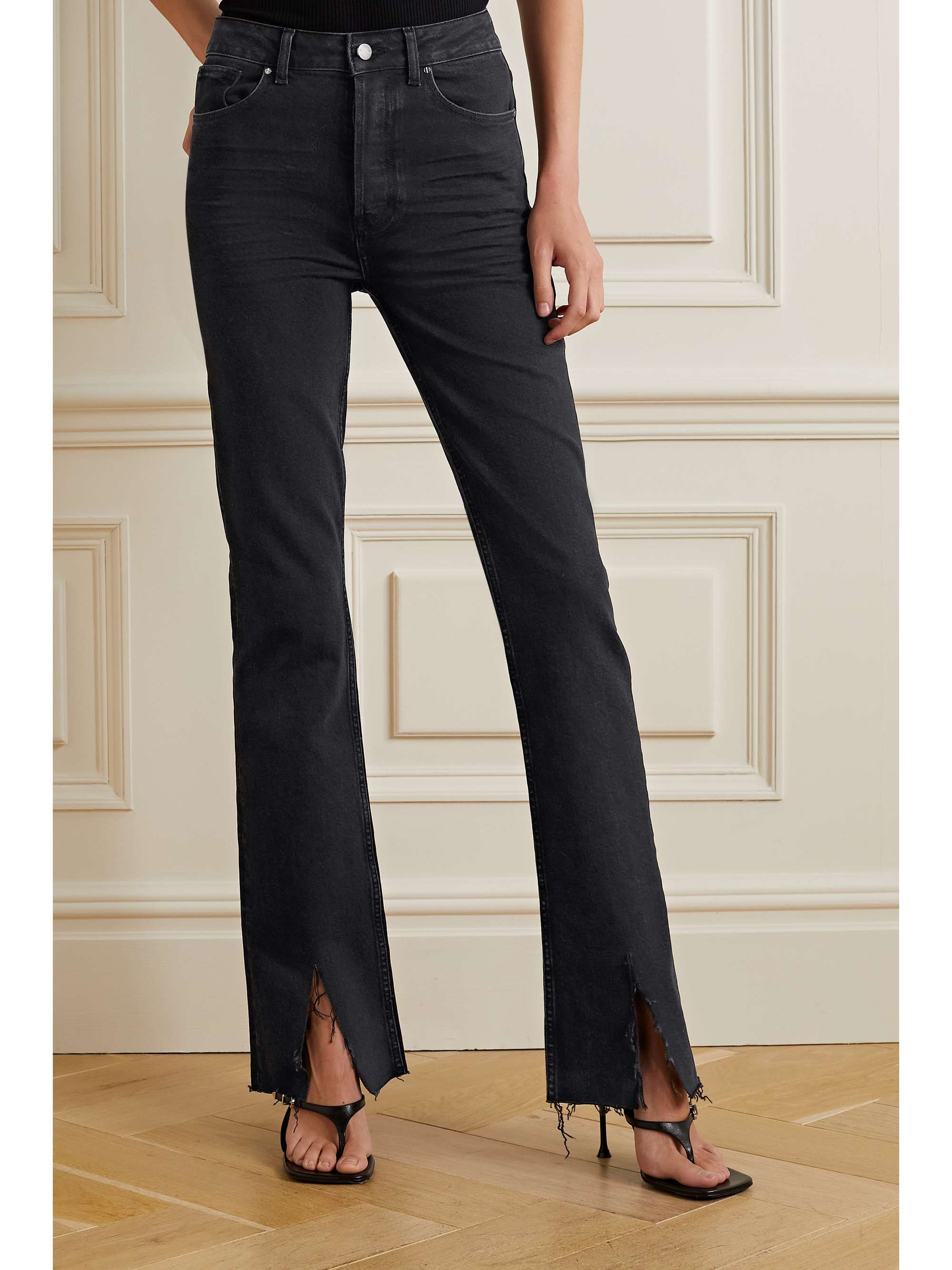ANINE BING Roxanne high-rise straight-leg jeans