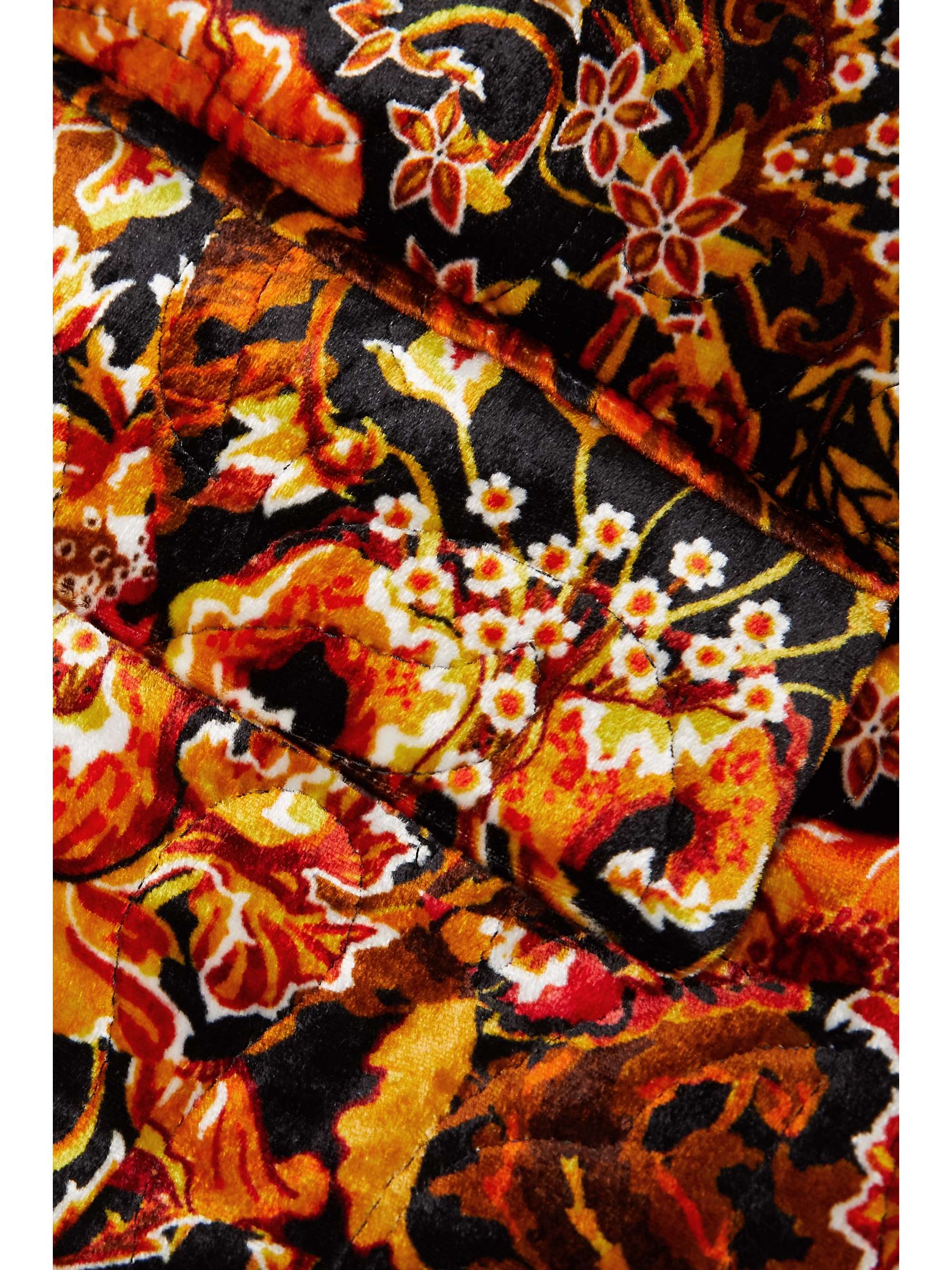 DRIES VAN NOTEN Embroidered printed velvet jacket