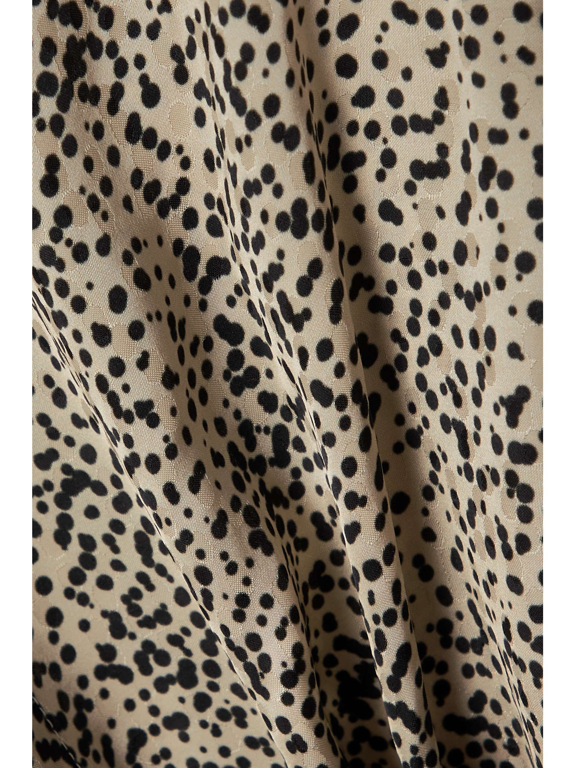 DRIES VAN NOTEN 印花缎布中长裹身连衣裙