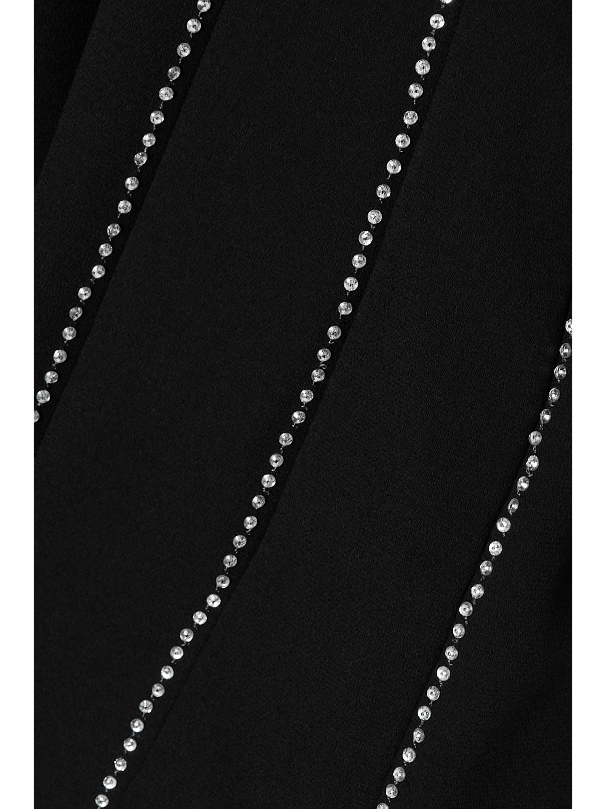 DRIES VAN NOTEN Crystal-embellished crepe midi dress