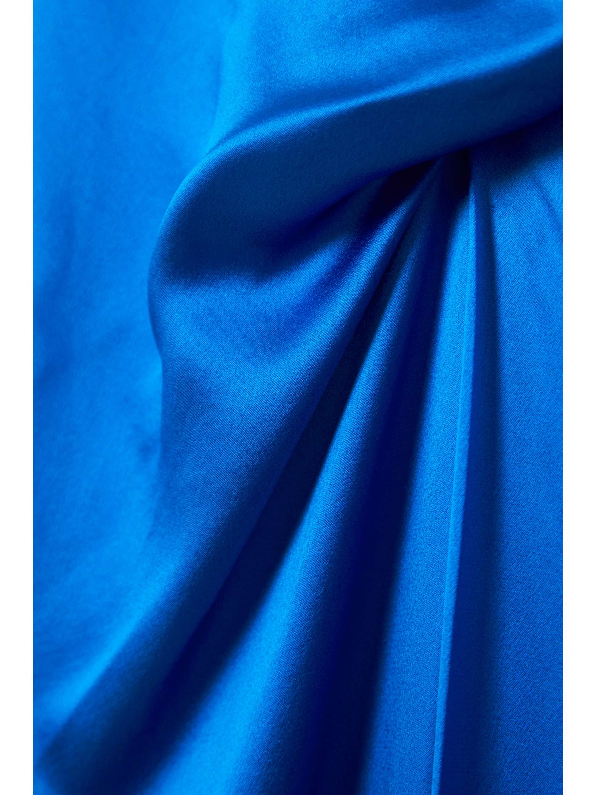 DRIES VAN NOTEN 缩褶丝缎中长连衣裙