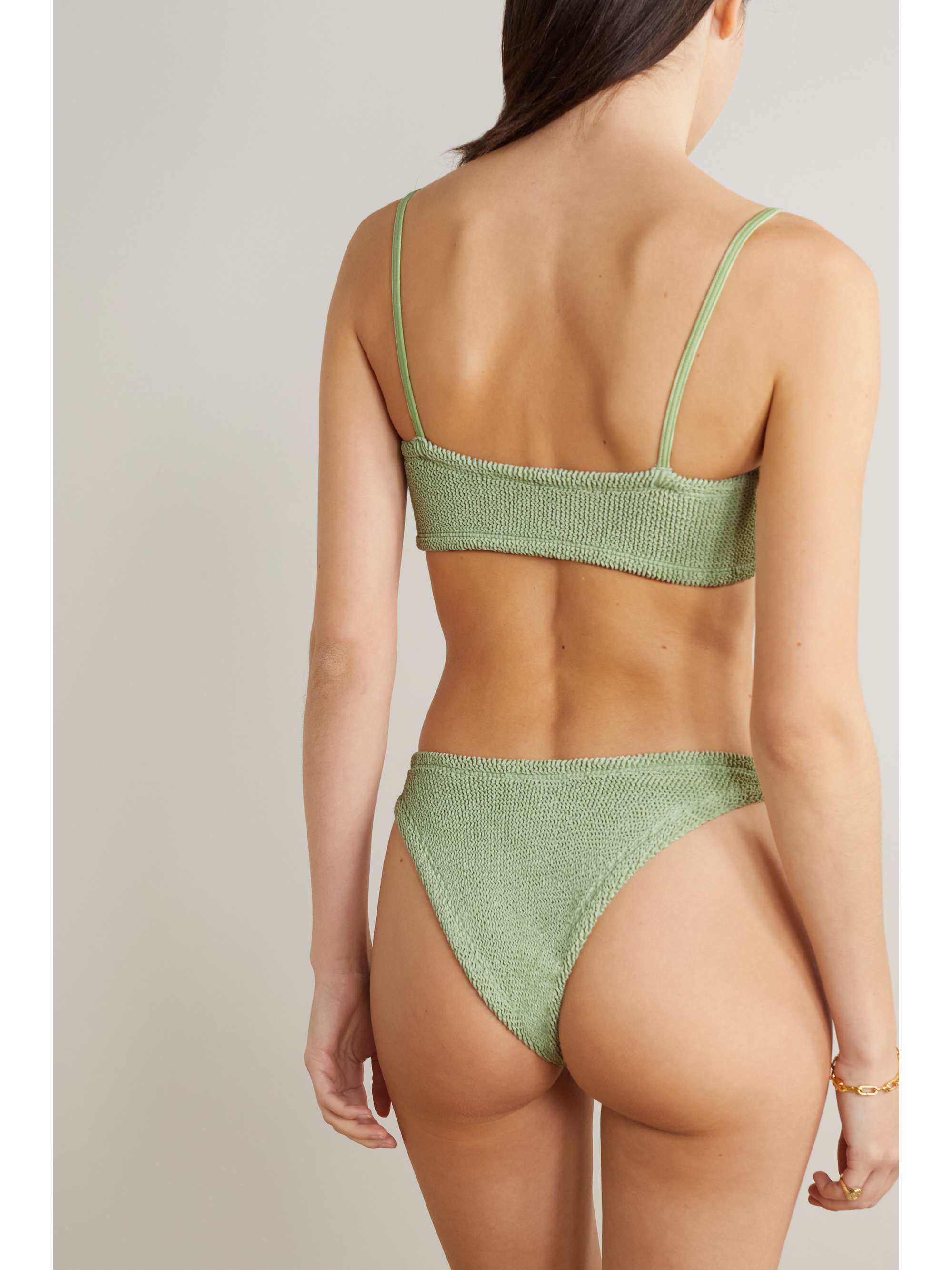 HUNZA G + NET SUSTAIN Gigi seersucker bikini