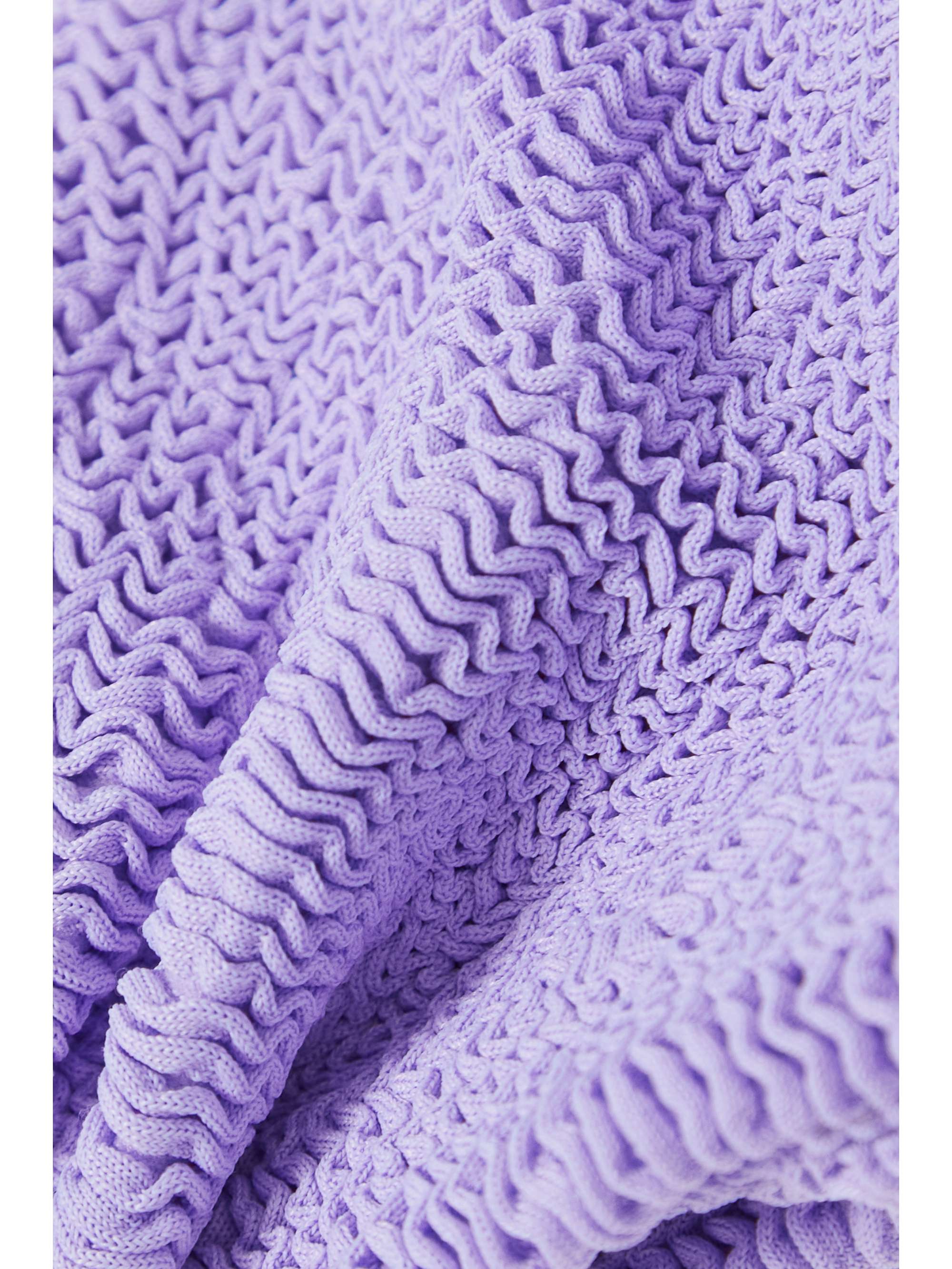 HUNZA G + NET SUSTAIN Juno twist-front seersucker bikini