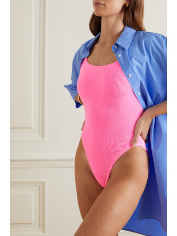 Hunza G Open-back Original Crinkle™ swimsuit