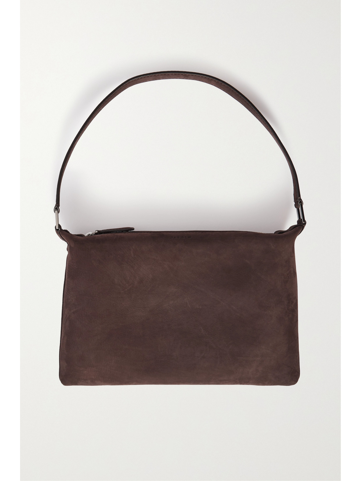 The Row - Morgan Small Nubuck Shoulder Bag - Brown