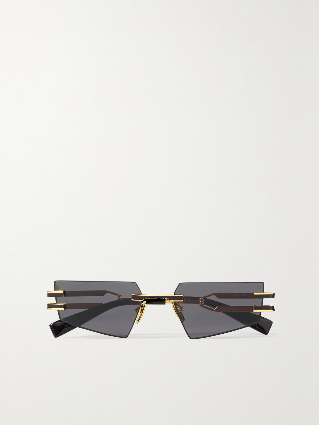 Balmain - Fixie Cat-eye Acetate And Gold-tone Sunglasses - Black