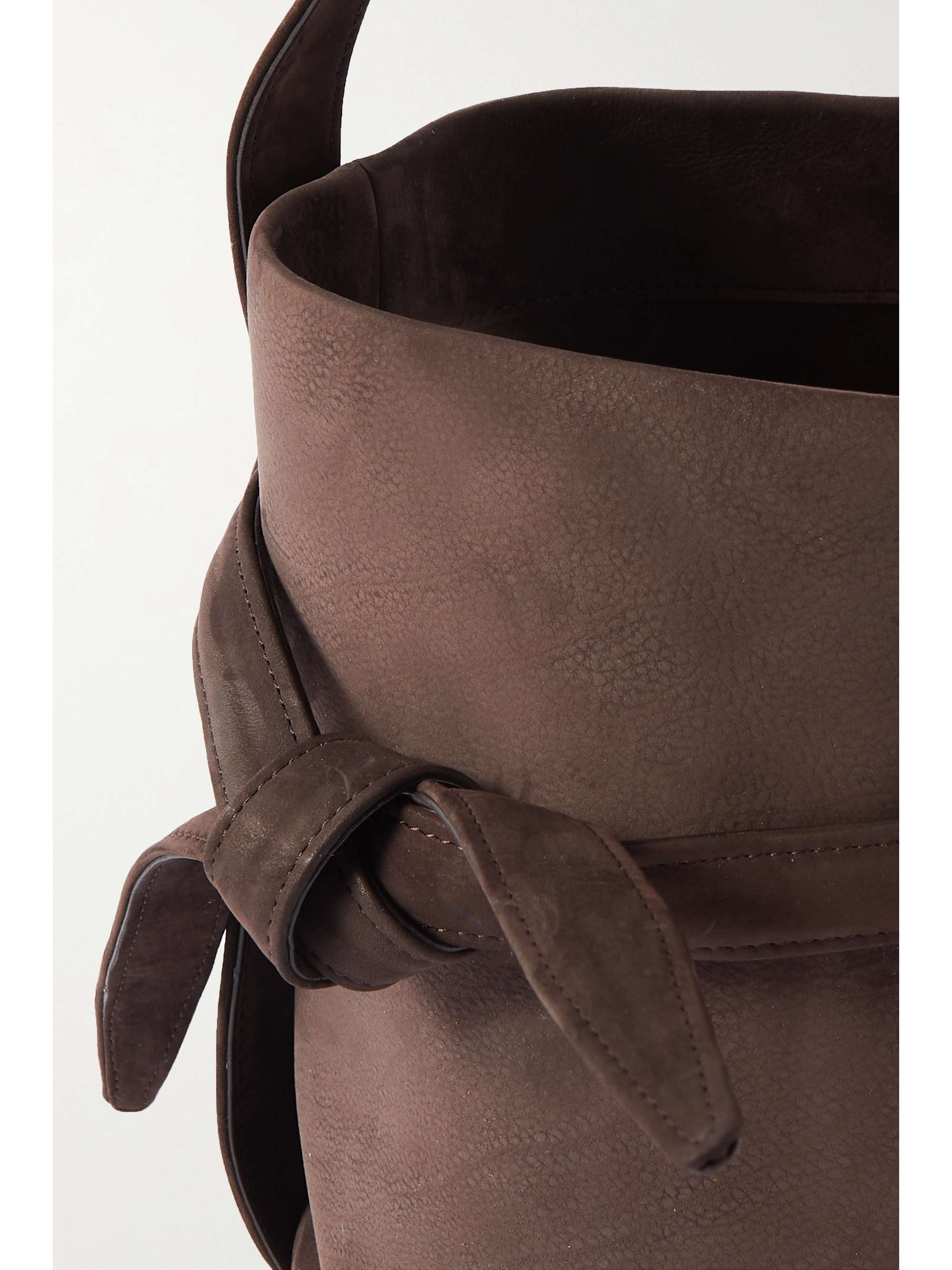 THE ROW Mini Leo nubuck bucket bag