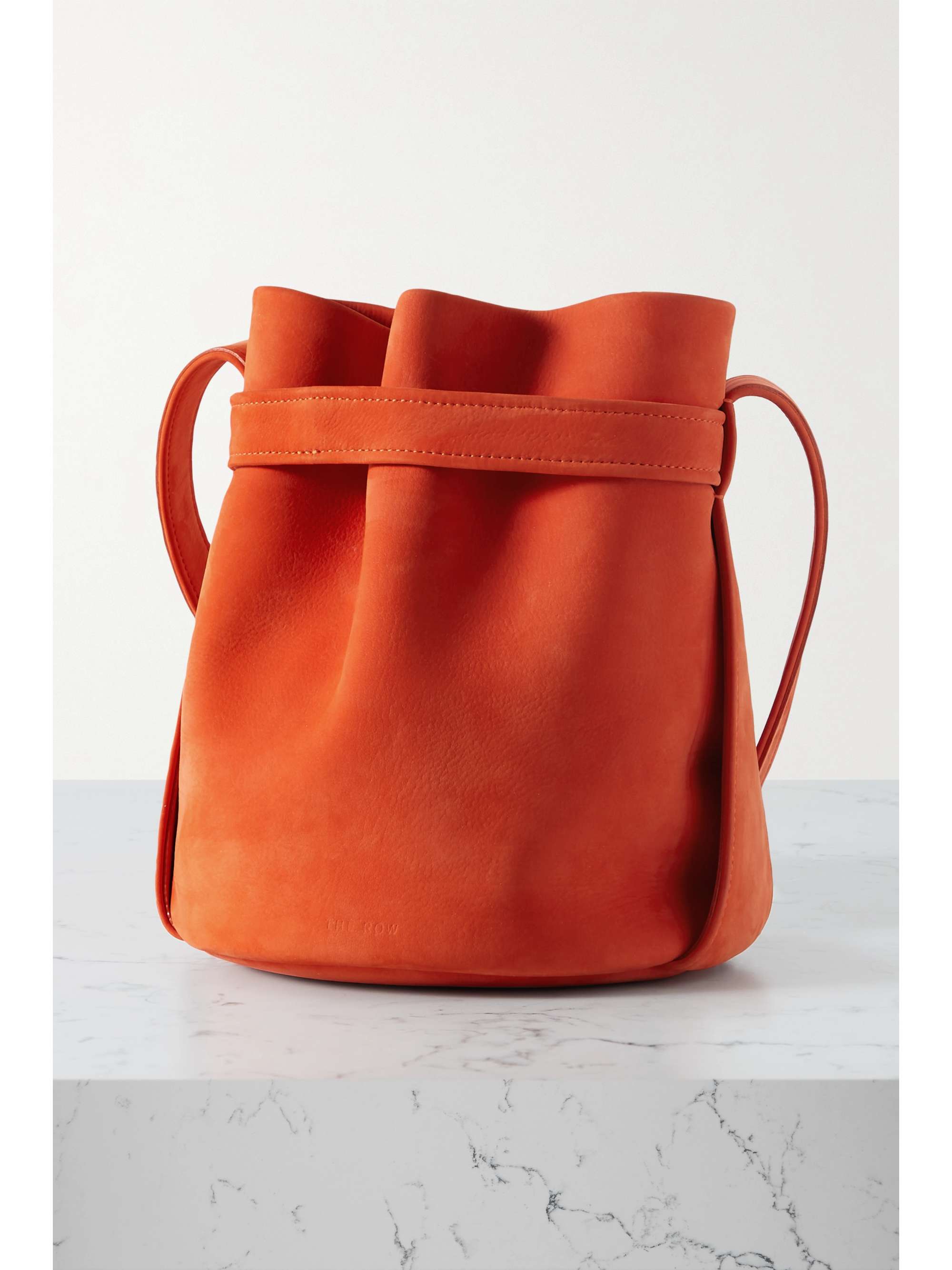 THE ROW Mini Leo nubuck bucket bag