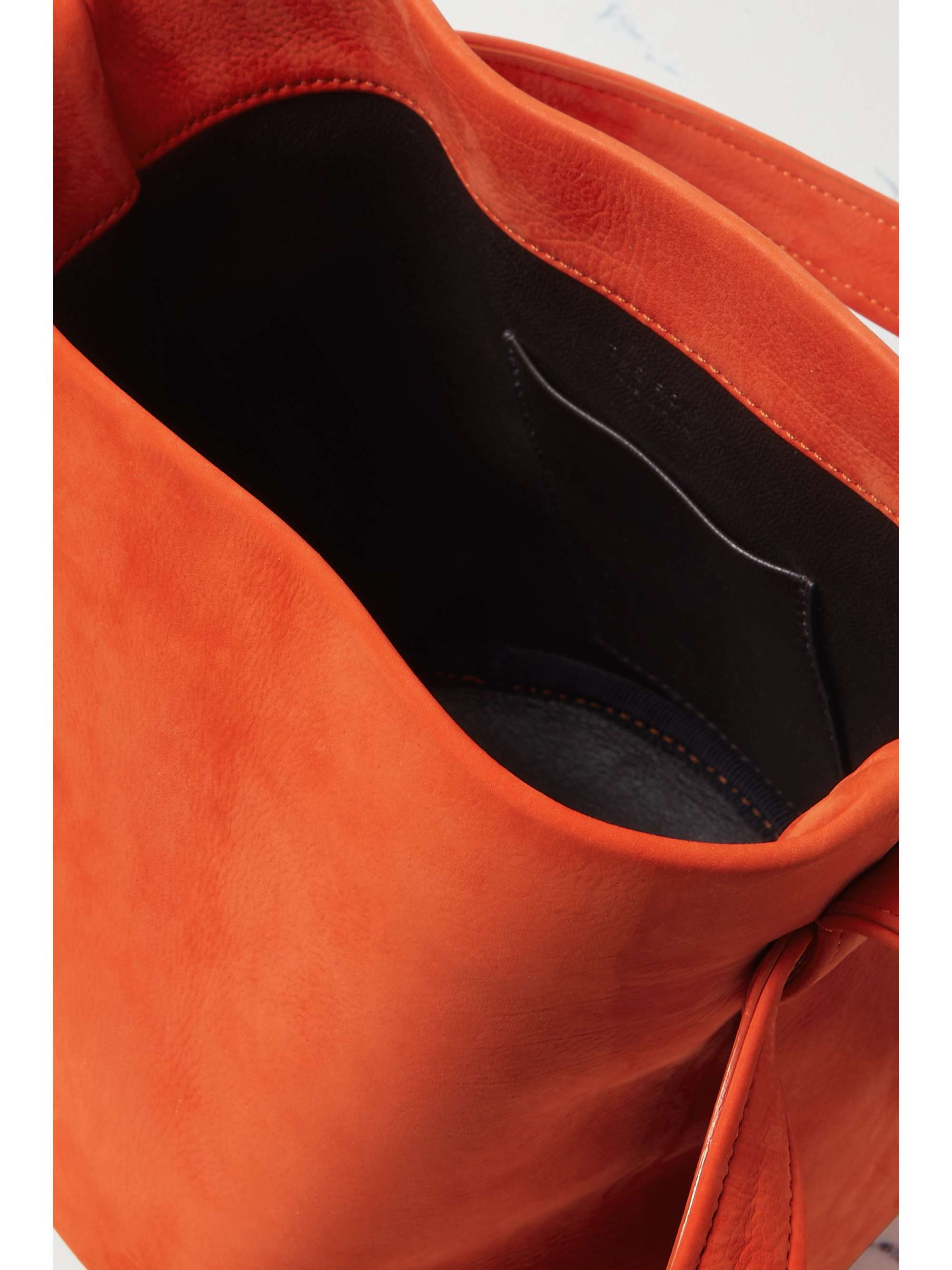 THE ROW Mini Leo nubuck bucket bag